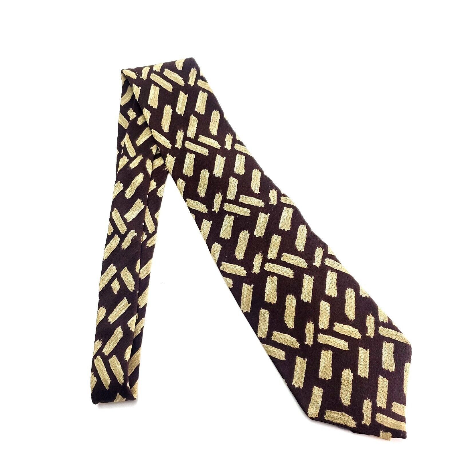Polo Ralph Lauren Polo Ralph Lauren Neiman Marcus Textured Silk Tie Brown Shor Size ONE SIZE - 7 Thumbnail