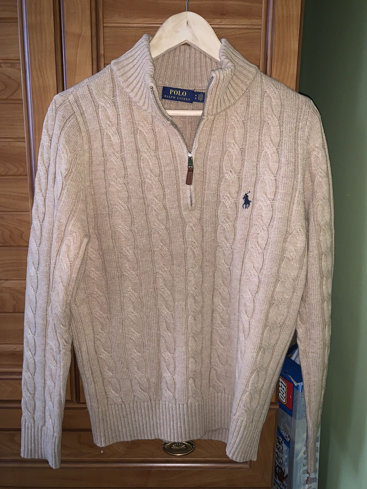 image of Polo Ralph Lauren Ralph Laurent Cable Knit New in Beige, Men's (Size Medium)