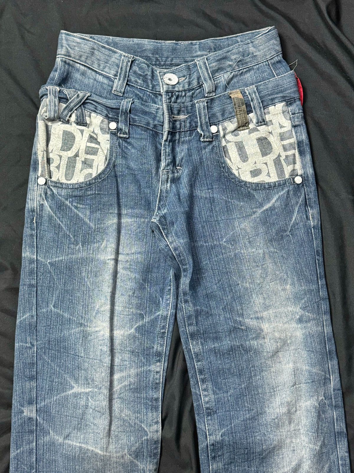 Tornado Mart Double Waist Sirmione Poem Japanese Denim PPFM Styled Size US 29 - 5 Thumbnail