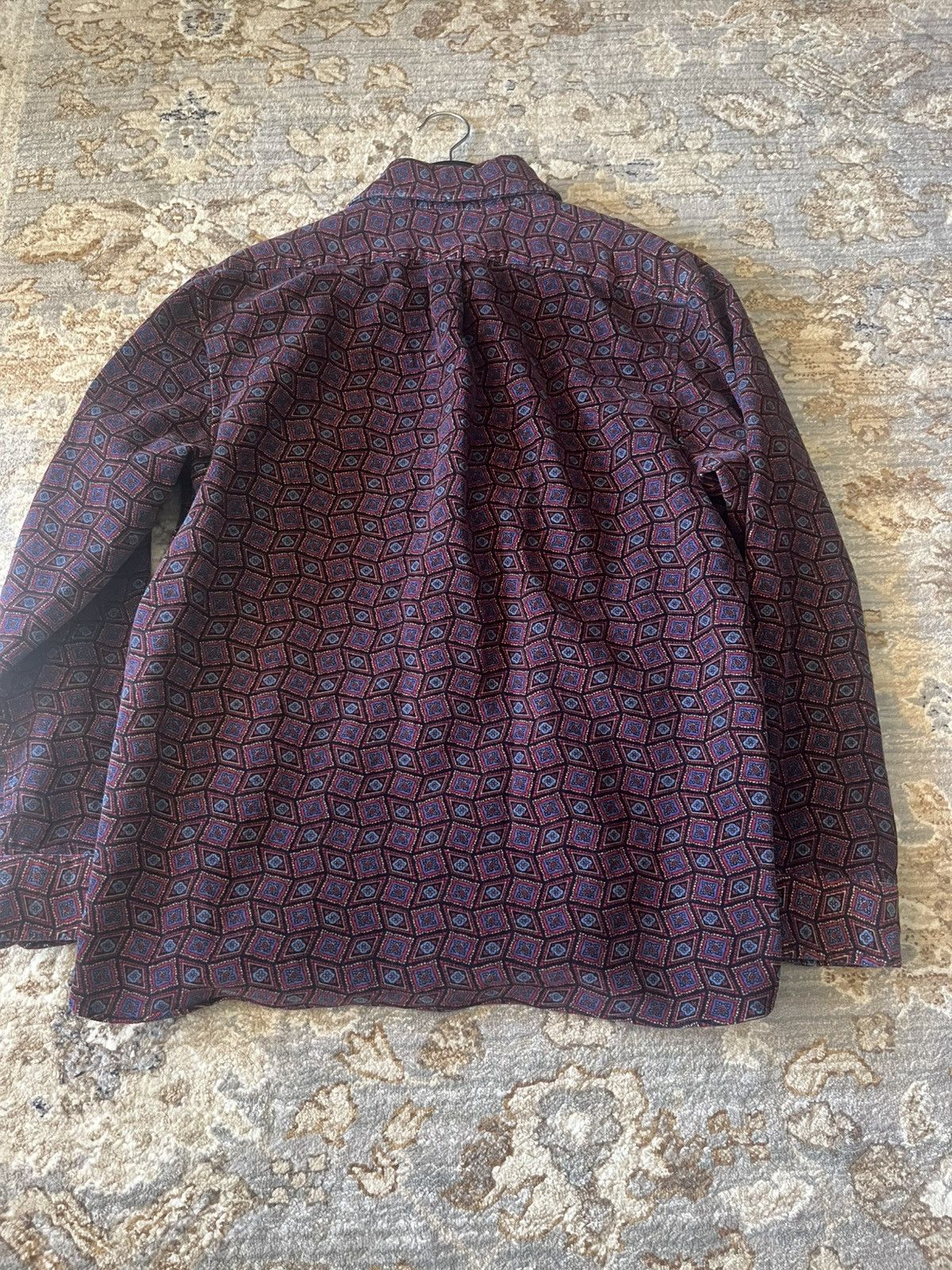 Banana Republic AOP BANANA REPUBLIC LIGHT CORDUROY SHIRT L MADRAS Size US L / EU 52-54 / 3 - 7 Thumbnail