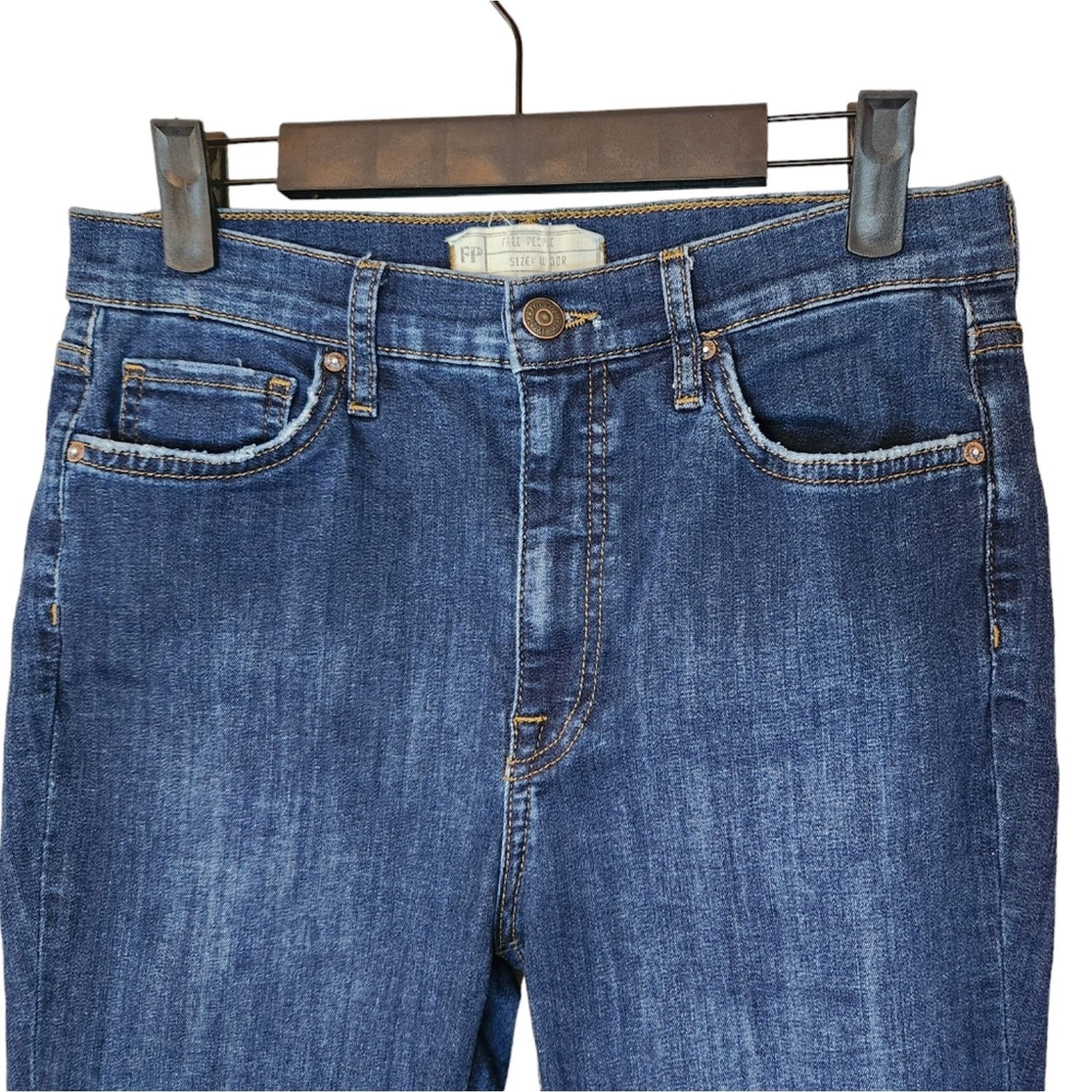 Free People Free People Womens Busted Skinny Jeans Mid-Rise 30 Size 30" / US 8 / IT 44 - 7 Thumbnail