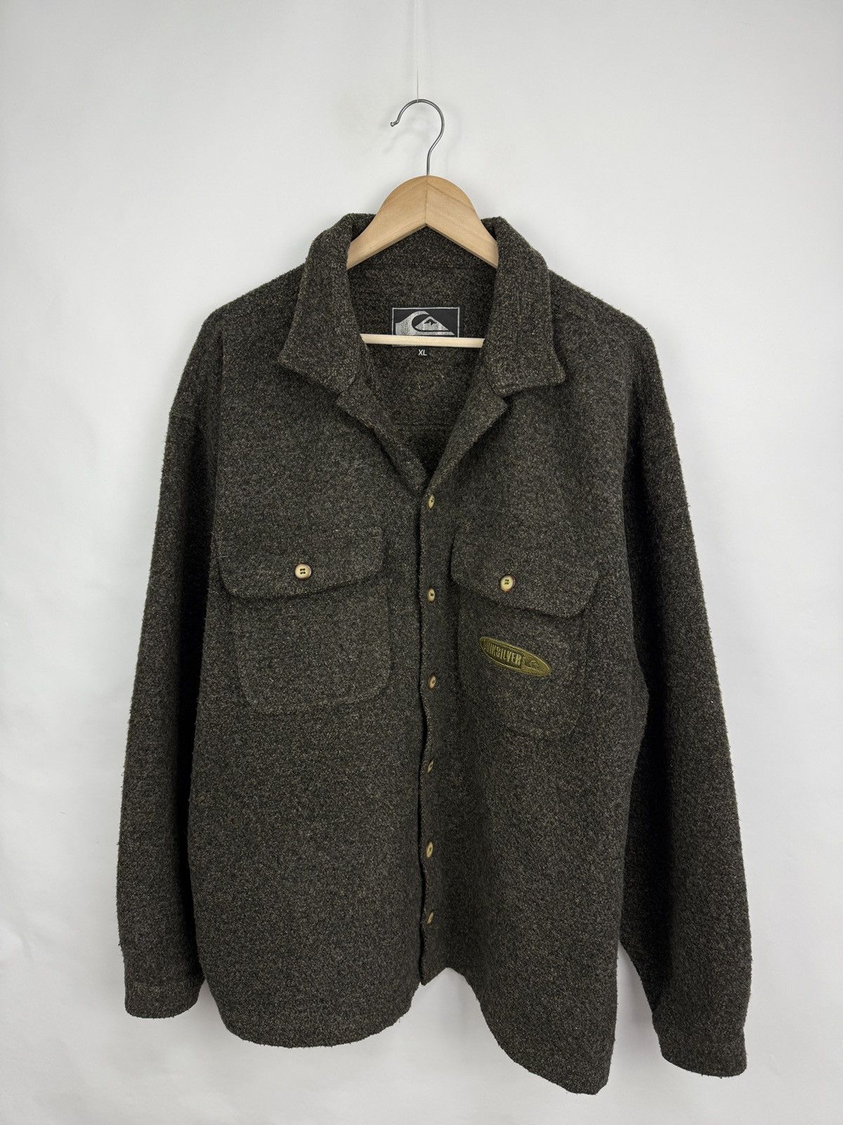 Quiksilver 🇺🇸 Vintage 90s Quiksilver Wool Jacket Surfing Skateboarding Size US XL / EU 56 / 4 - 2 Thumbnail