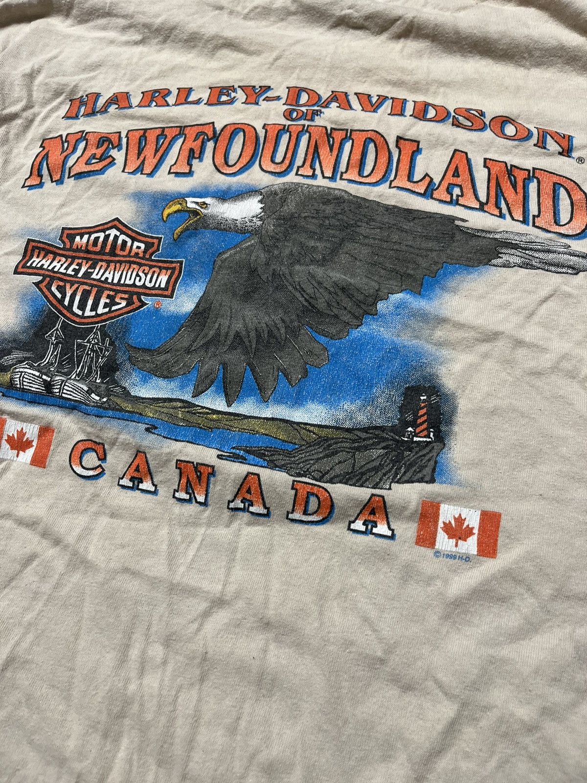 Harley Davidson × Vintage Vintage Y2K Harley Davidson Canada 🇨🇦 90’s tee Size US L / EU 52-54 / 3 - 6 Thumbnail