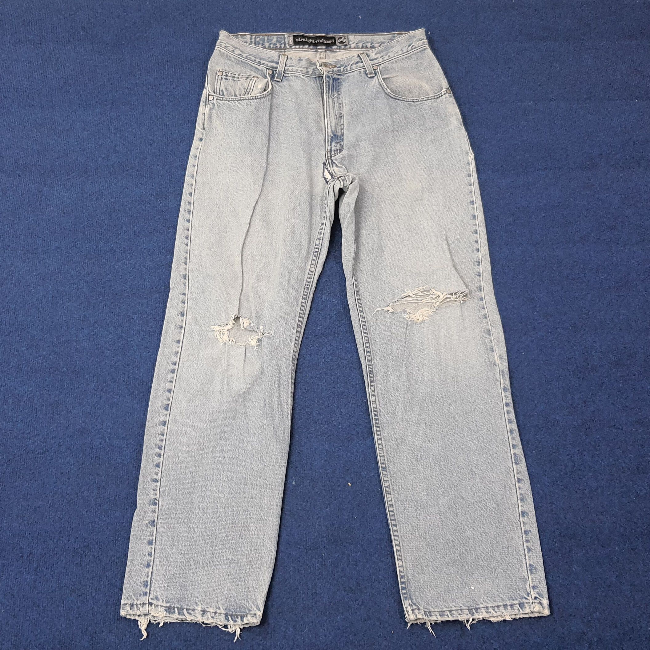 Levi's Vintage Levi's Silver Tab Straight Relaxed Fit Jeans C244N23 Size US 33 - 1 Thumbnail