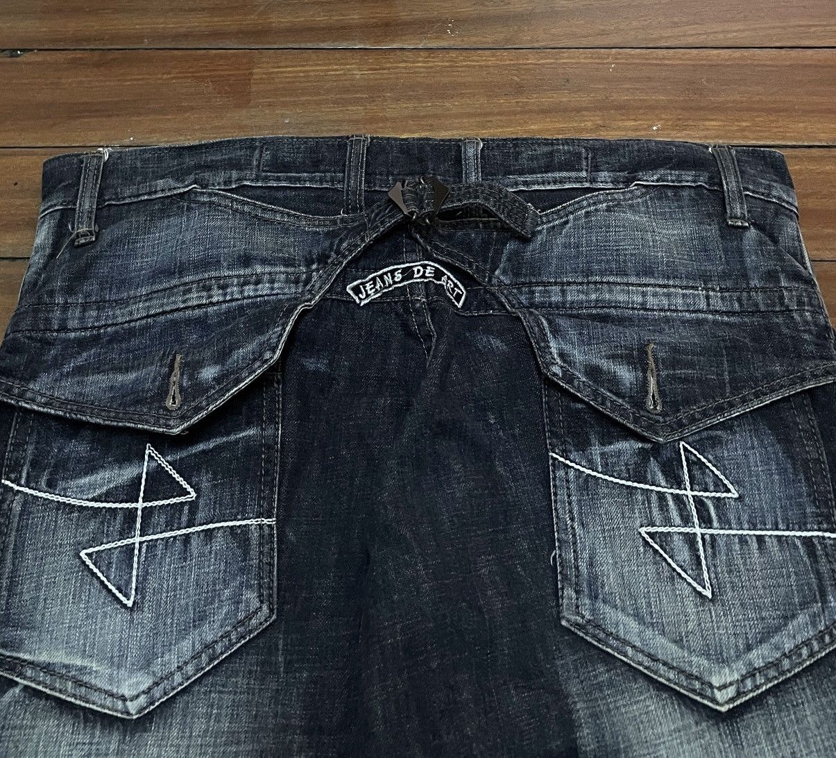14th Addiction Rare Vintage Japanese Brand Jean De Art Baggy Jeans 1990s Size US 38 / EU 54 - 4 Thumbnail
