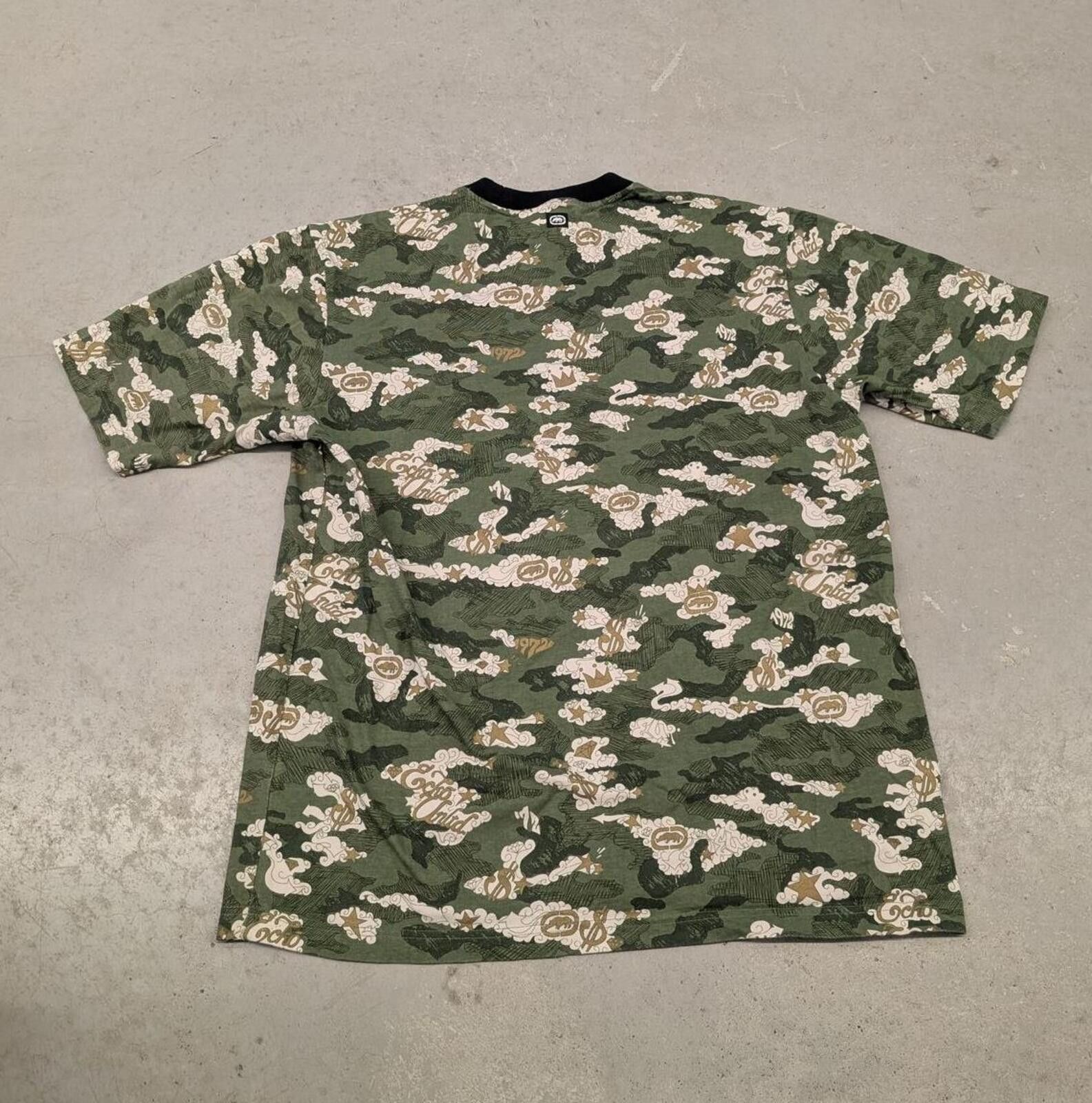 Ecko Unltd. Y2K Ecko Unltd Money Clouds All Over Camo Print T-shirt Size US L / EU 52-54 / 3 - 4 Thumbnail