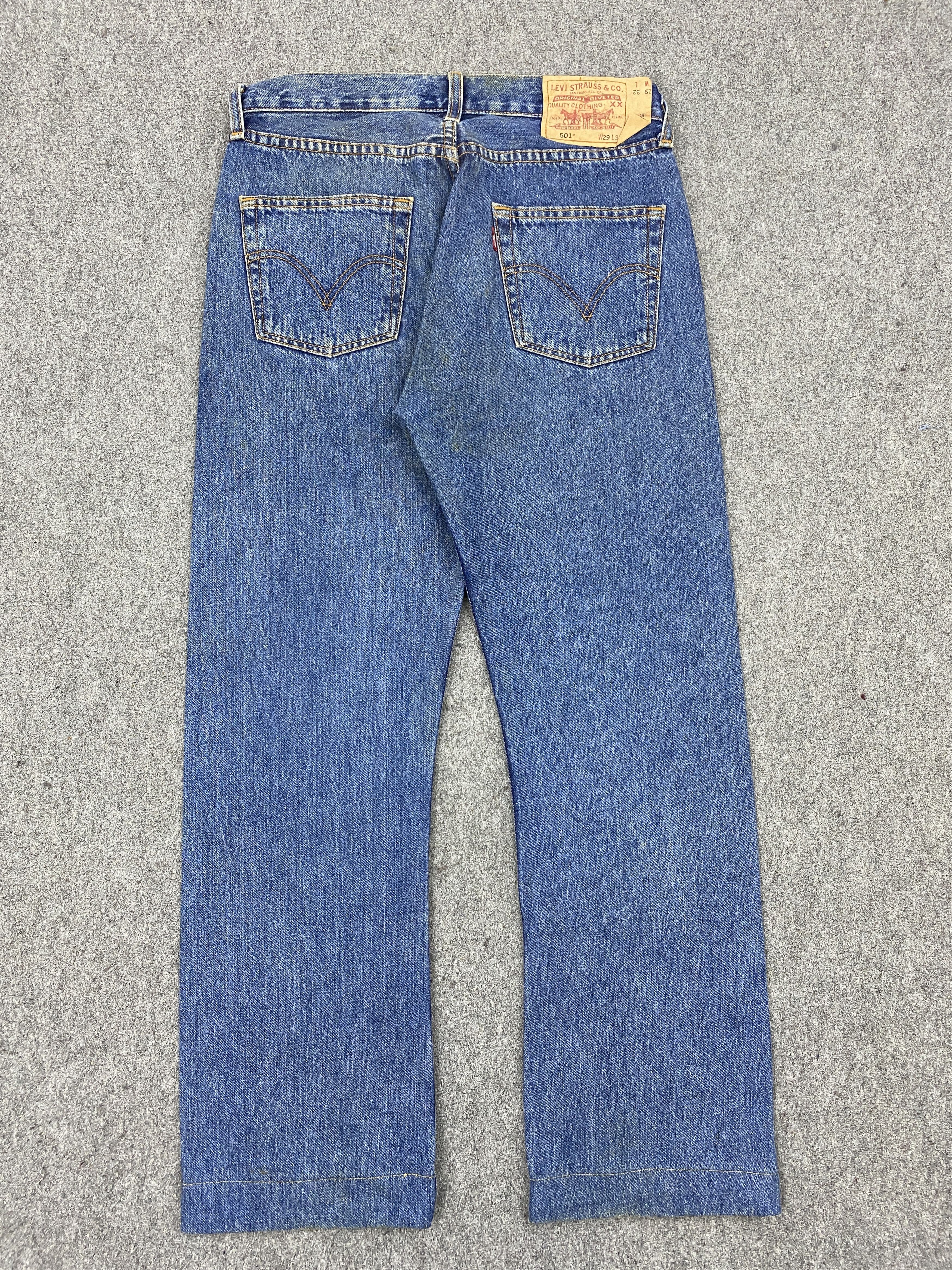 Levi's Blue Denim Vintage Levis 501 Jeans DP2758 Size US 30 / EU 46 - 3 Thumbnail