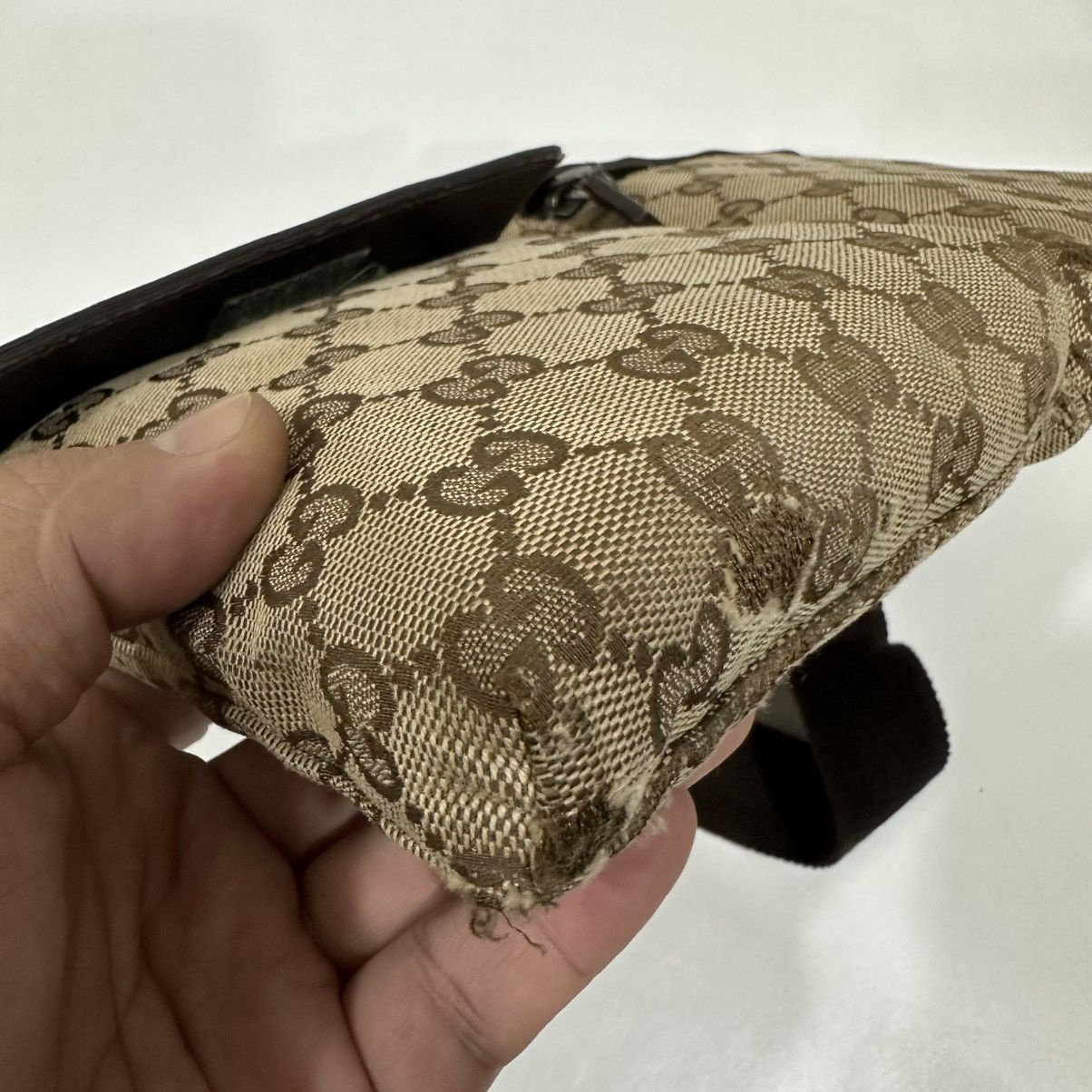 Gucci GUCCI GG CANVAS DOUBLE POCKET FANNY PACK BELT BAG 27 Size ONE SIZE - 8 Thumbnail