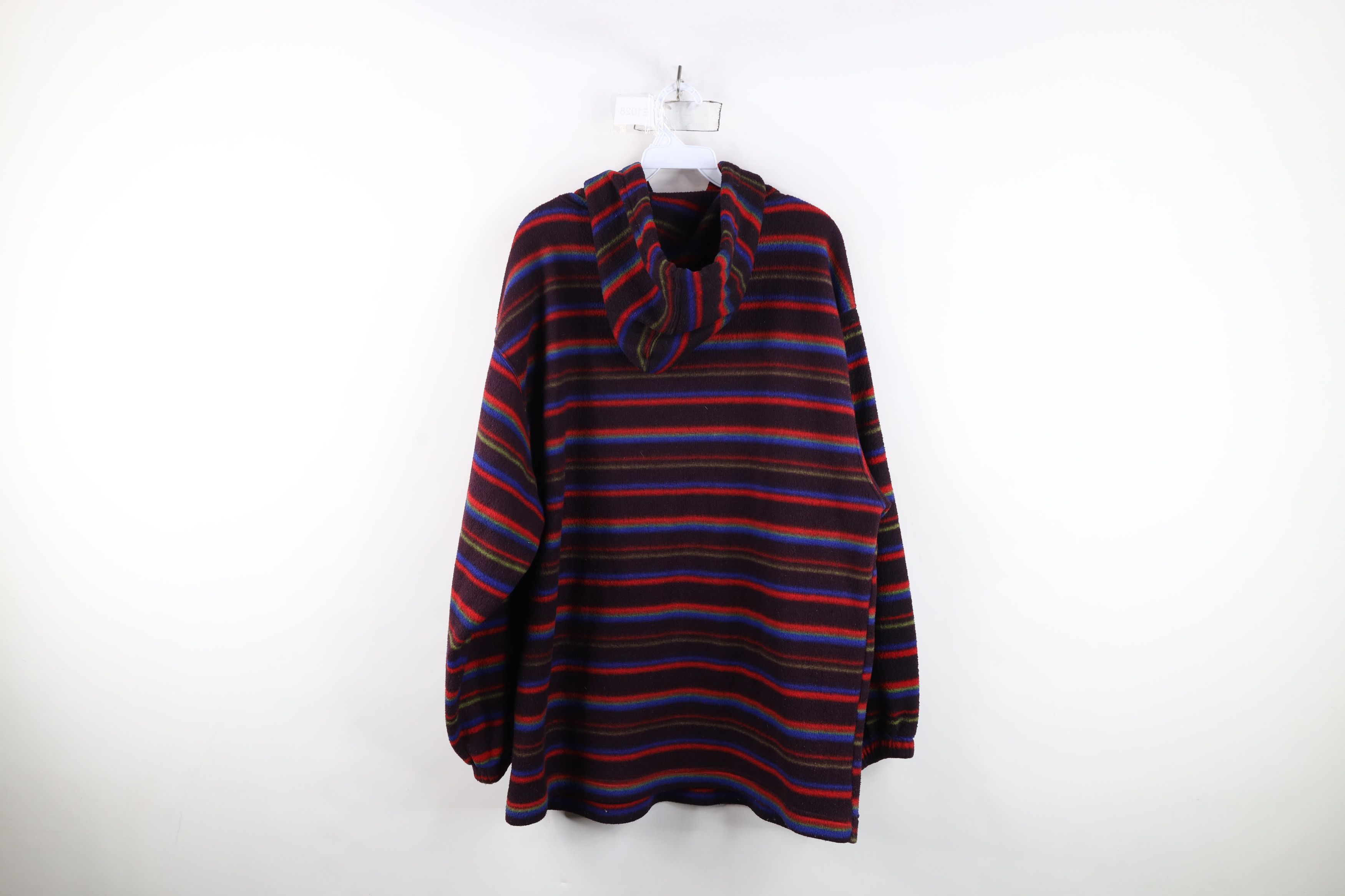 Vintage Vintage 90s Streetwear Baggy Fit Fleece Hoodie Sweatshirt Size US XL / EU 56 / 4 - 11 Thumbnail