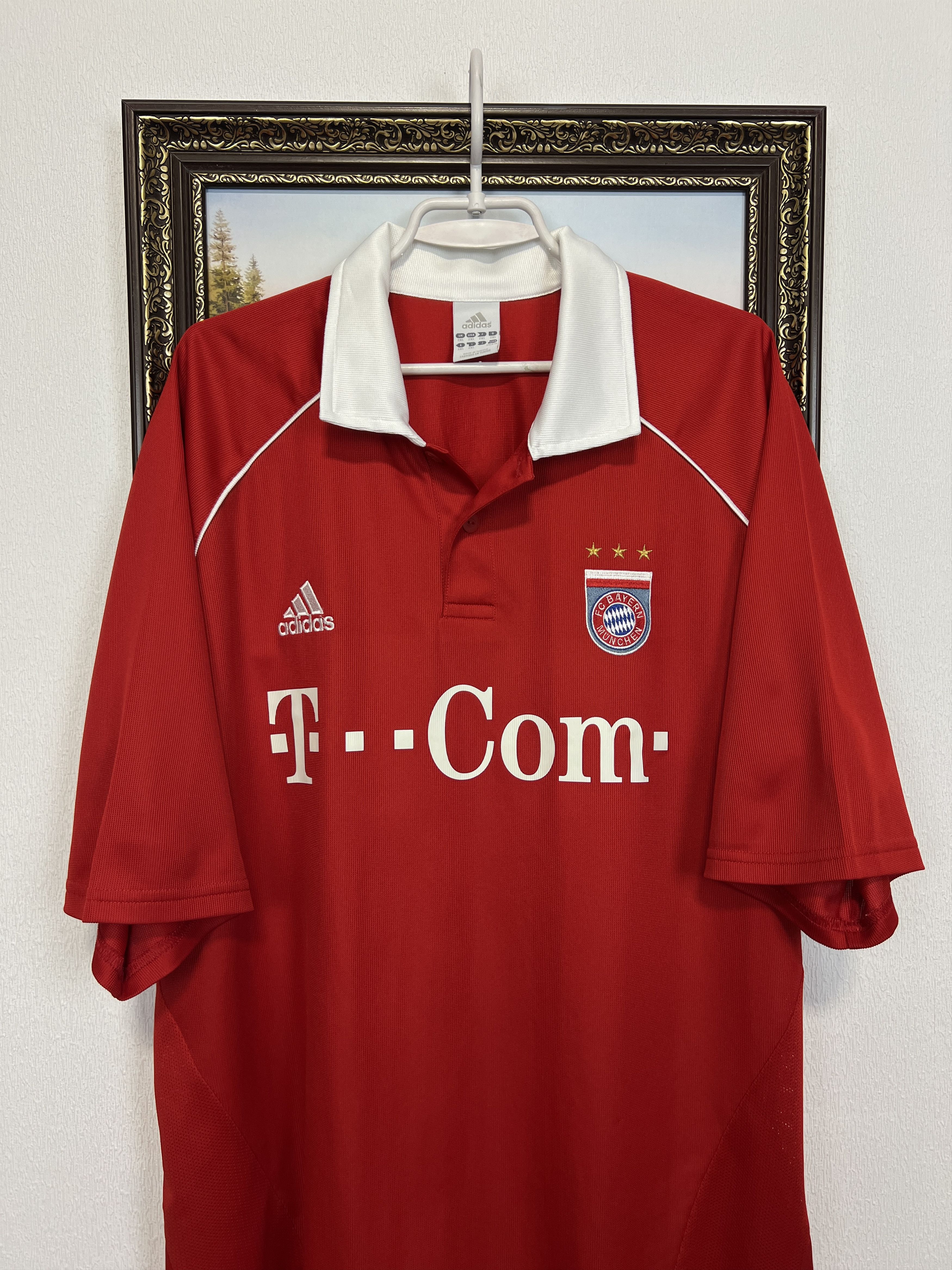 Adidas Bayern Munich Home football shirt 2005 Soccer Jersey Trikot Size US XXL / EU 58 / 5 - 2 Thumbnail