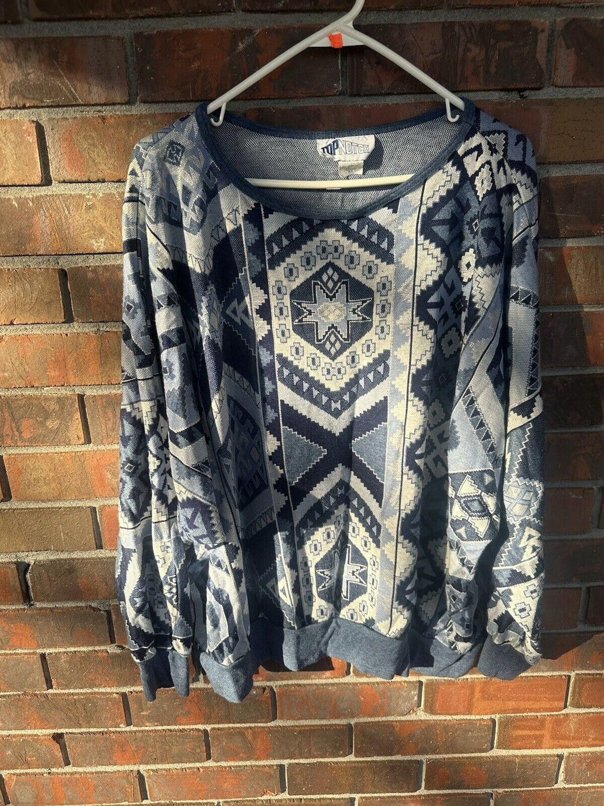 Designer Vintage Women's Pullover Top Notch Size 4X 90s Size 4XL / US 24-26 - 5 Thumbnail
