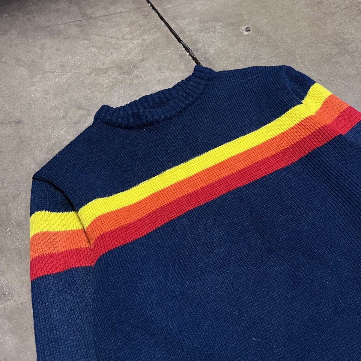 Vintage Vintage 70s Montgomery Ward Striped Sweater Knitwear Retro Size US XS / EU 42 / 0 - 3 Thumbnail