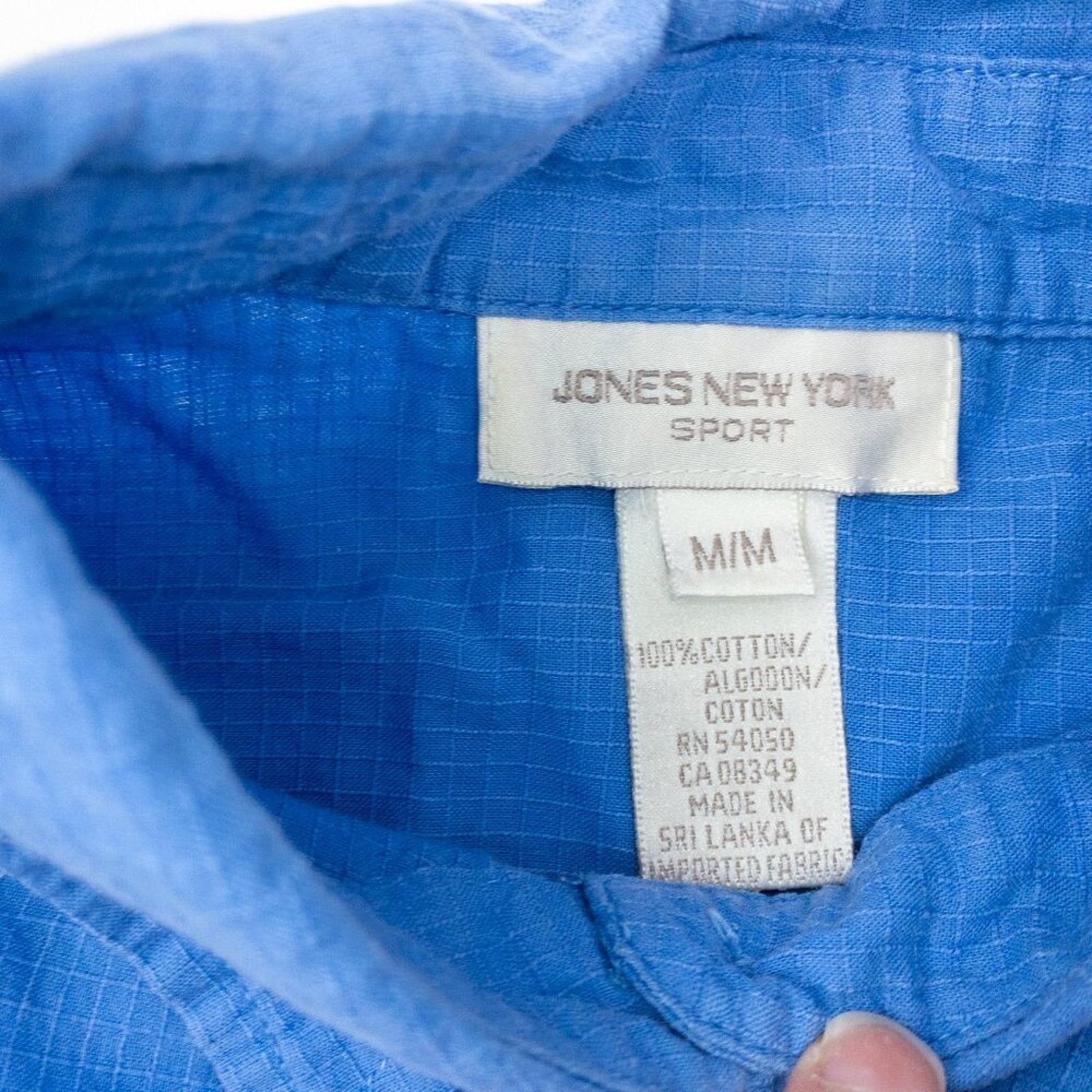 Jones New York Jones New York Blue Cotton Button Down Shirt Womens Medium Size M / US 6-8 / IT 42-44 - 12 Thumbnail