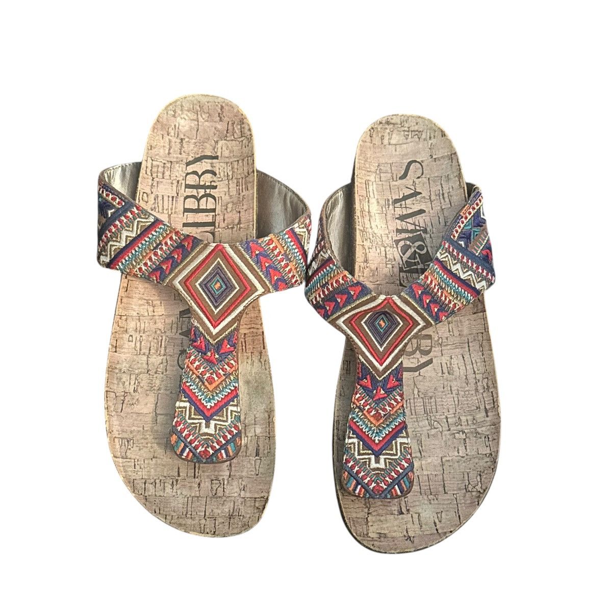 Other Sam & Libby embroidered bohemian thong sandals Size US 9 / IT 39 - 2 Thumbnail