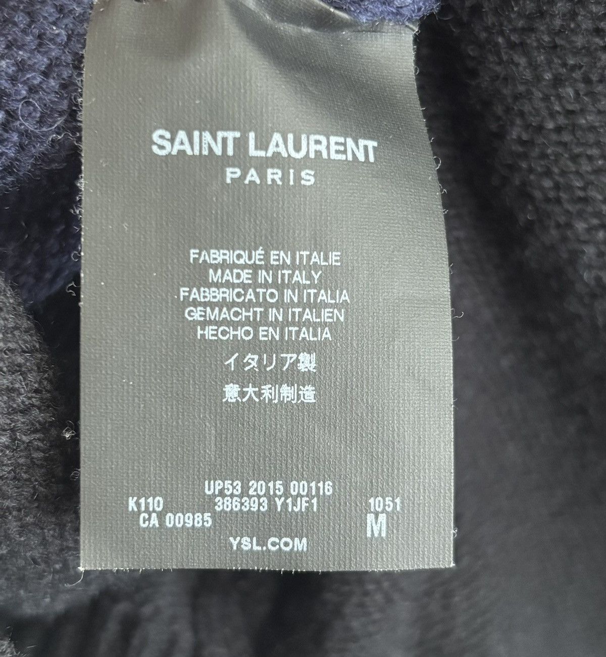 Saint Laurent Paris Sweater knit Size US M / EU 48-50 / 2 - 3 Thumbnail