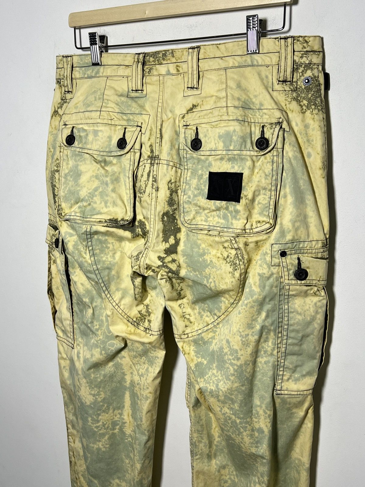 Giorgio Armani giorgio armani tie dye cargo camo multipocket army pants Size US 33 - 10 Thumbnail