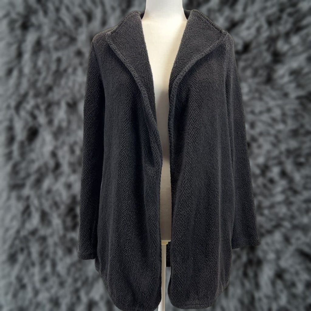 James Perse James Perse Cardigan Women Adult Sz 1 Black Open Front GUC Sweater Size XS / US 0-2 / IT 36-38 - 1 Thumbnail