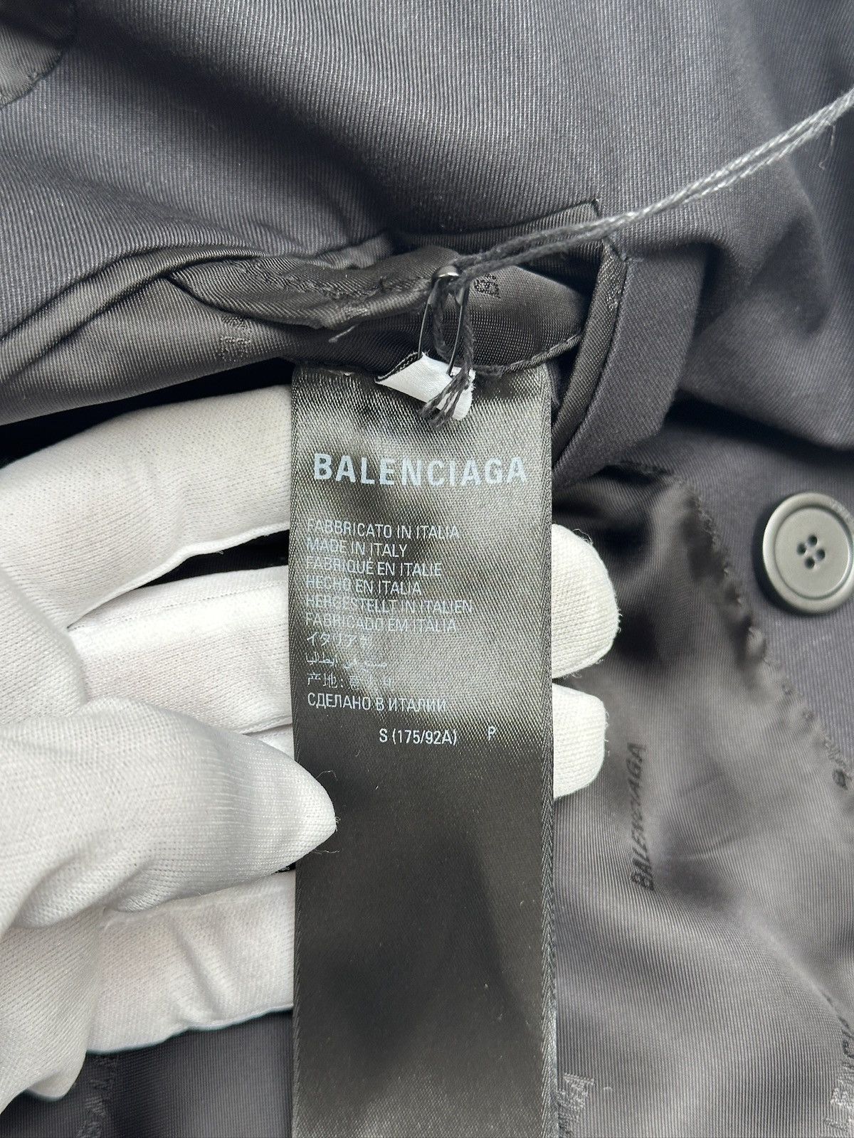 Balenciaga Balenciaga Worn Out Tailored Blazer Jacket Size 40S - 12 Thumbnail