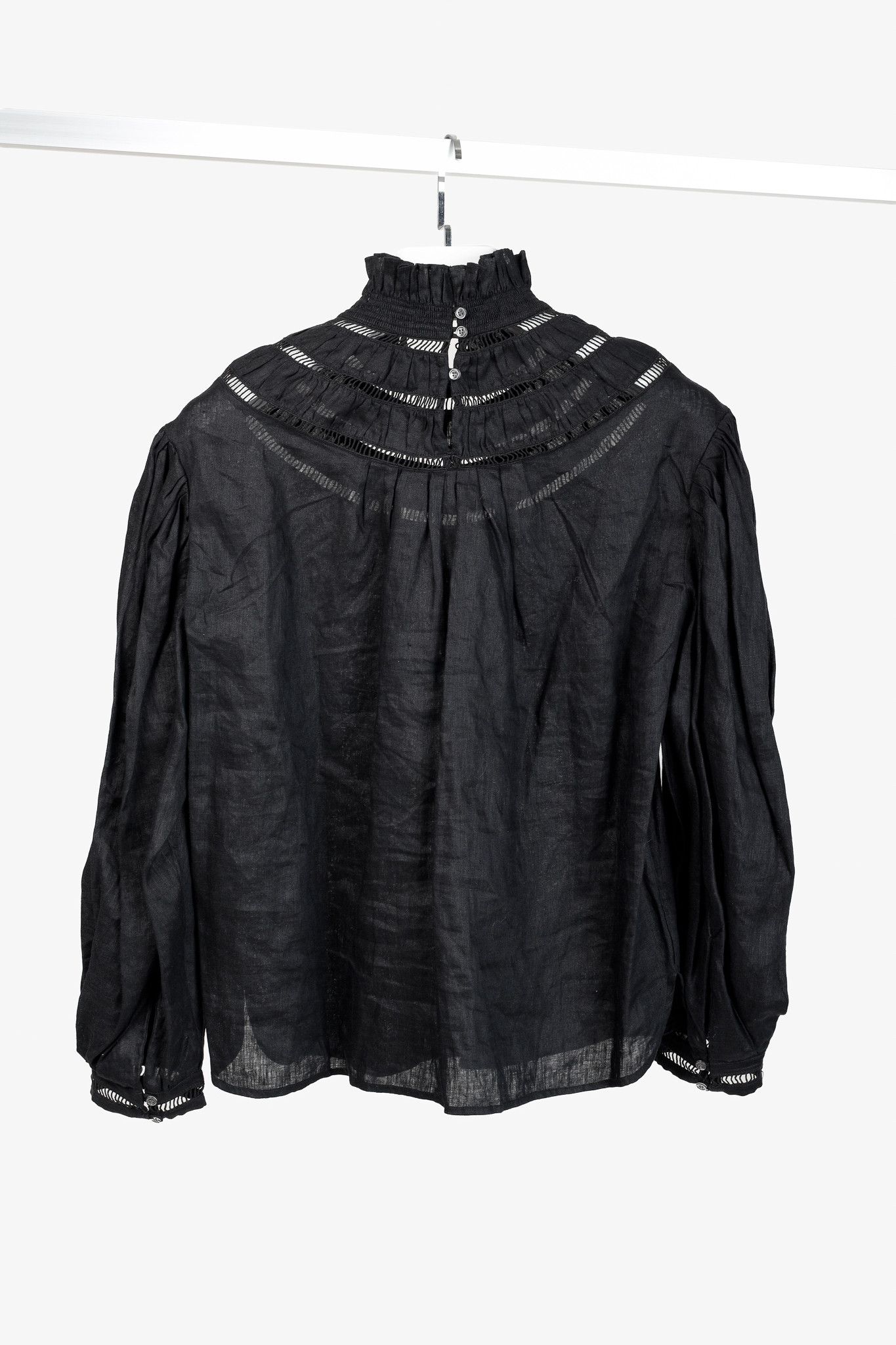 Isabel Marant Isabel Marant Etoile Resort 2020 Amalia Ruffle-Neck Blouse Size M / US 6-8 / IT 42-44 - 2 Thumbnail