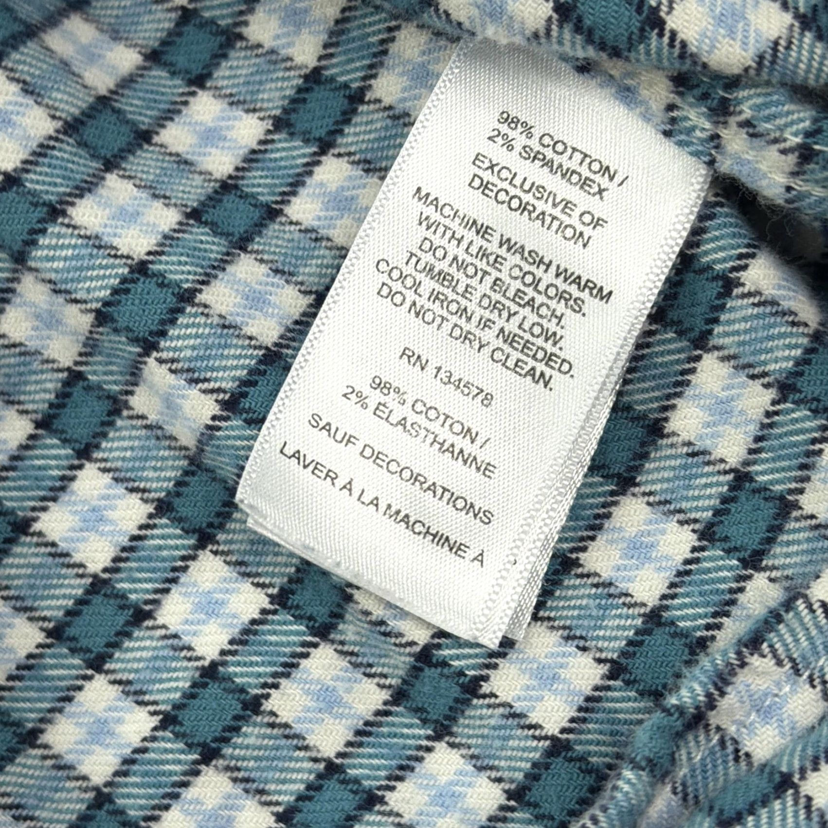 Vineyard Vines Vineyard Vines Shirt Mens Large Green Plaid Flannel Whale Logo Button Down Size US L / EU 52-54 / 3 - 5 Thumbnail