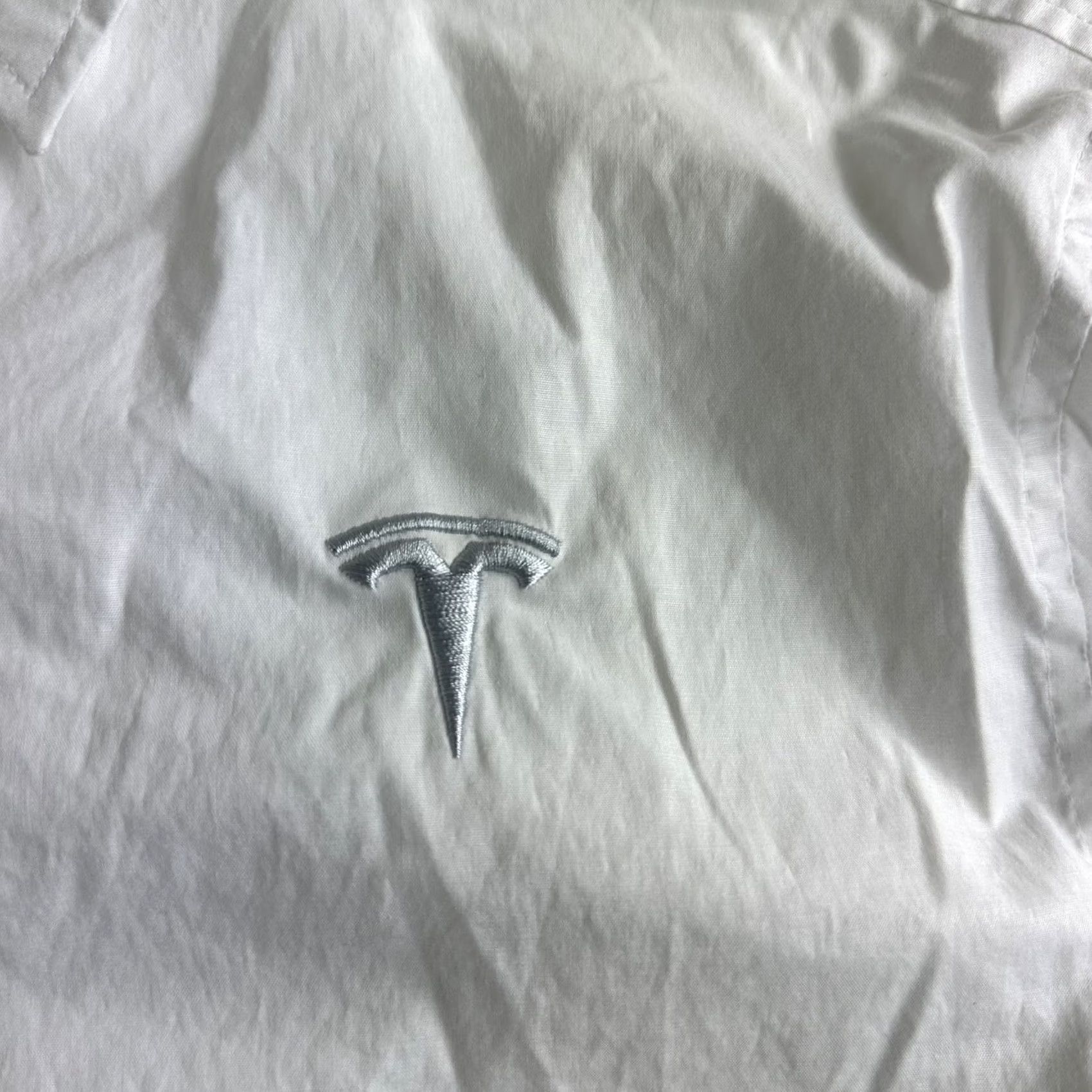 Vintage Tesla Button-Front Long Sleeve Shirt Adult Men M White Size US M / EU 48-50 / 2 - 4 Thumbnail
