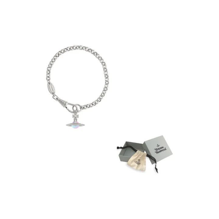 Vivienne Westwood Vivienne Westwood Petite Orb Silver Pendant Bracelet Size ONE SIZE - 5 Thumbnail