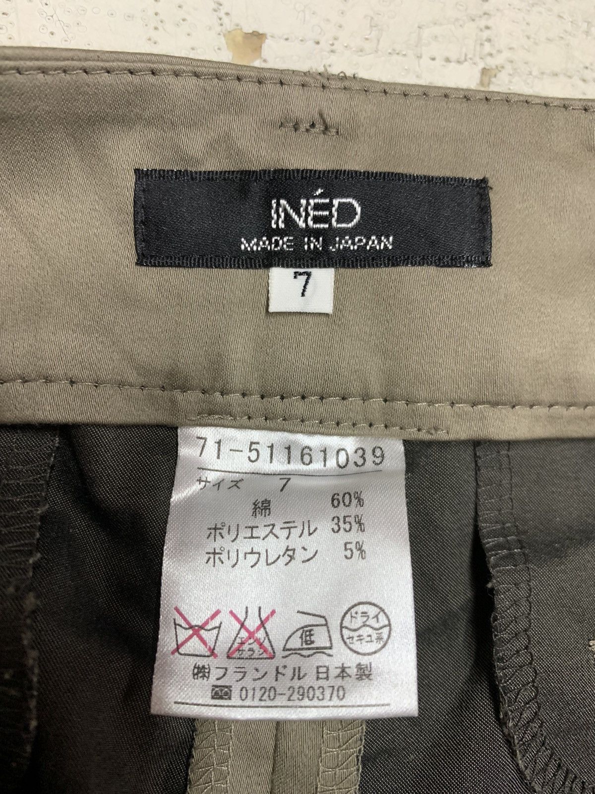 Issey Miyake INED WOMEN CASUAL PANTS Size 27" / US 4 / IT 40 - 10 Thumbnail