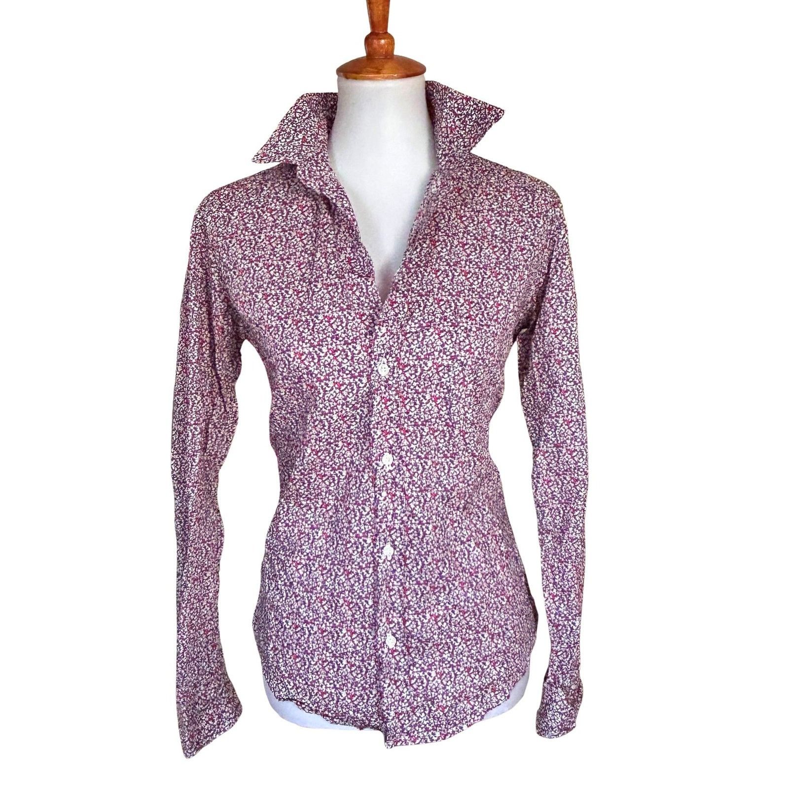 Frank & Eileen Frank & Eileen Barry Crinkled Cotton Blouse Floral Print Size M / US 6-8 / IT 42-44 - 2 Thumbnail