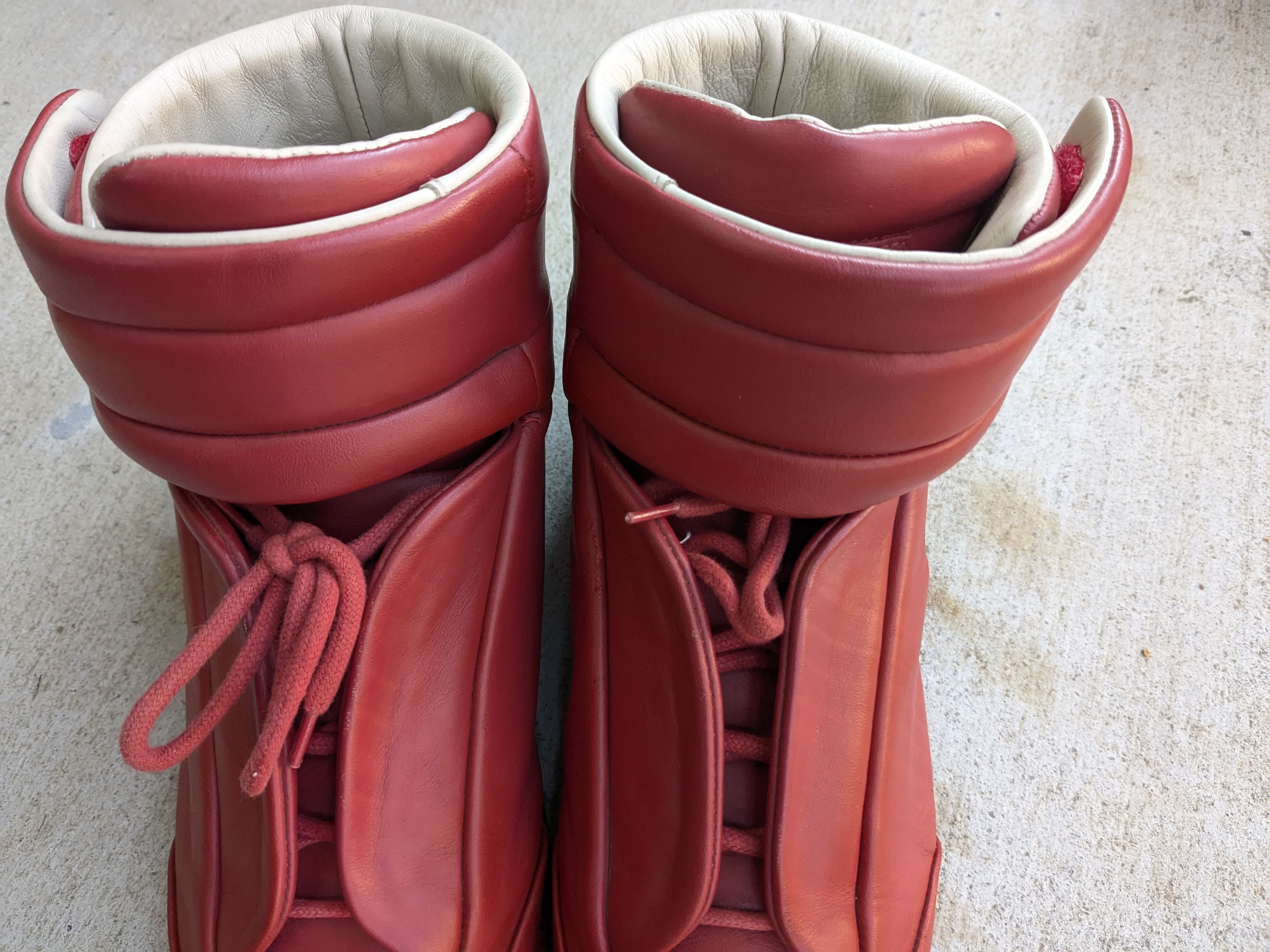 Maison Margiela Maison Margiela Future Red 9 42 High Tops Leather Italy Size US 9 / EU 42 - 4 Thumbnail