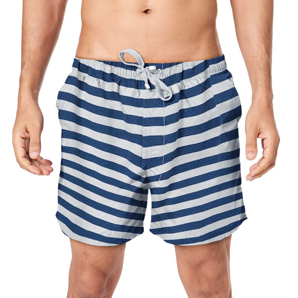 Designer Printed Cotton Jacquard Shorts Size US 28 / EU 44 - 1 Thumbnail