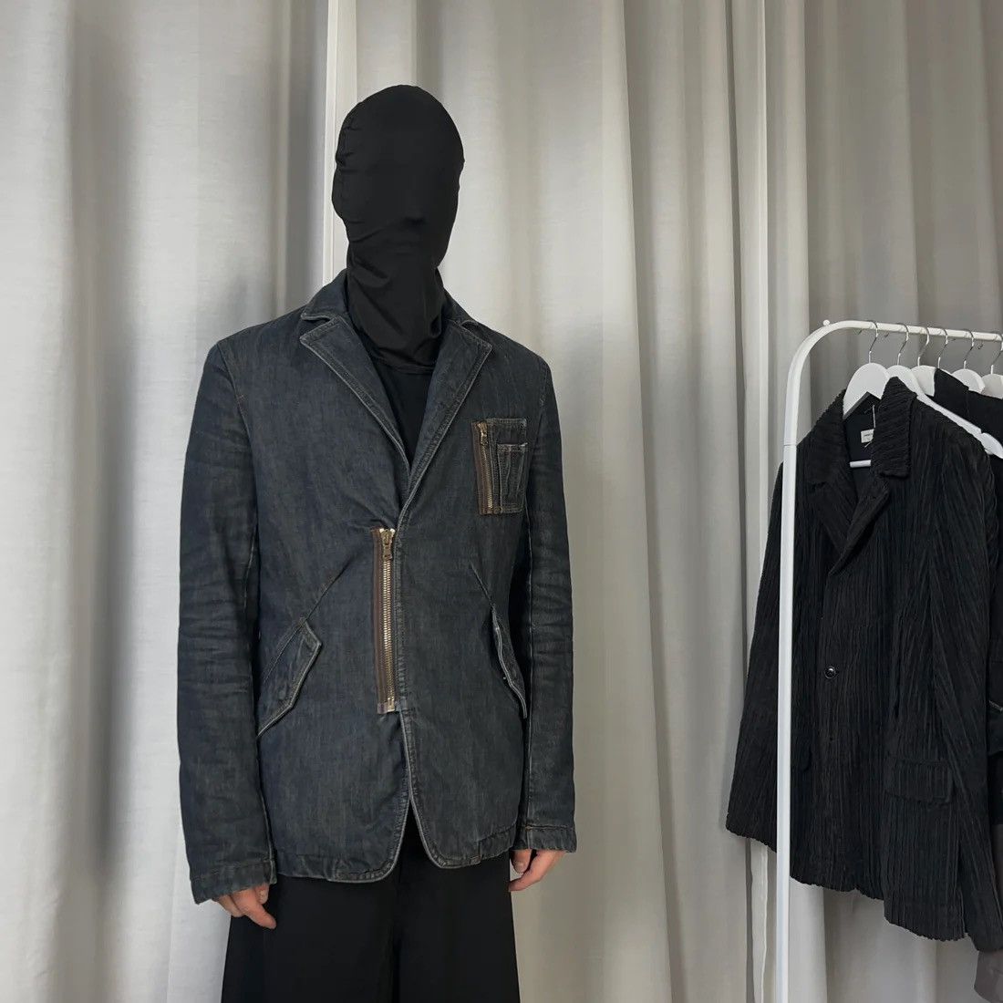Raf Simons RAF by Raf Simons Padded Cargo Denim Blazer Size US M / EU 48-50 / 2 - 2 Thumbnail