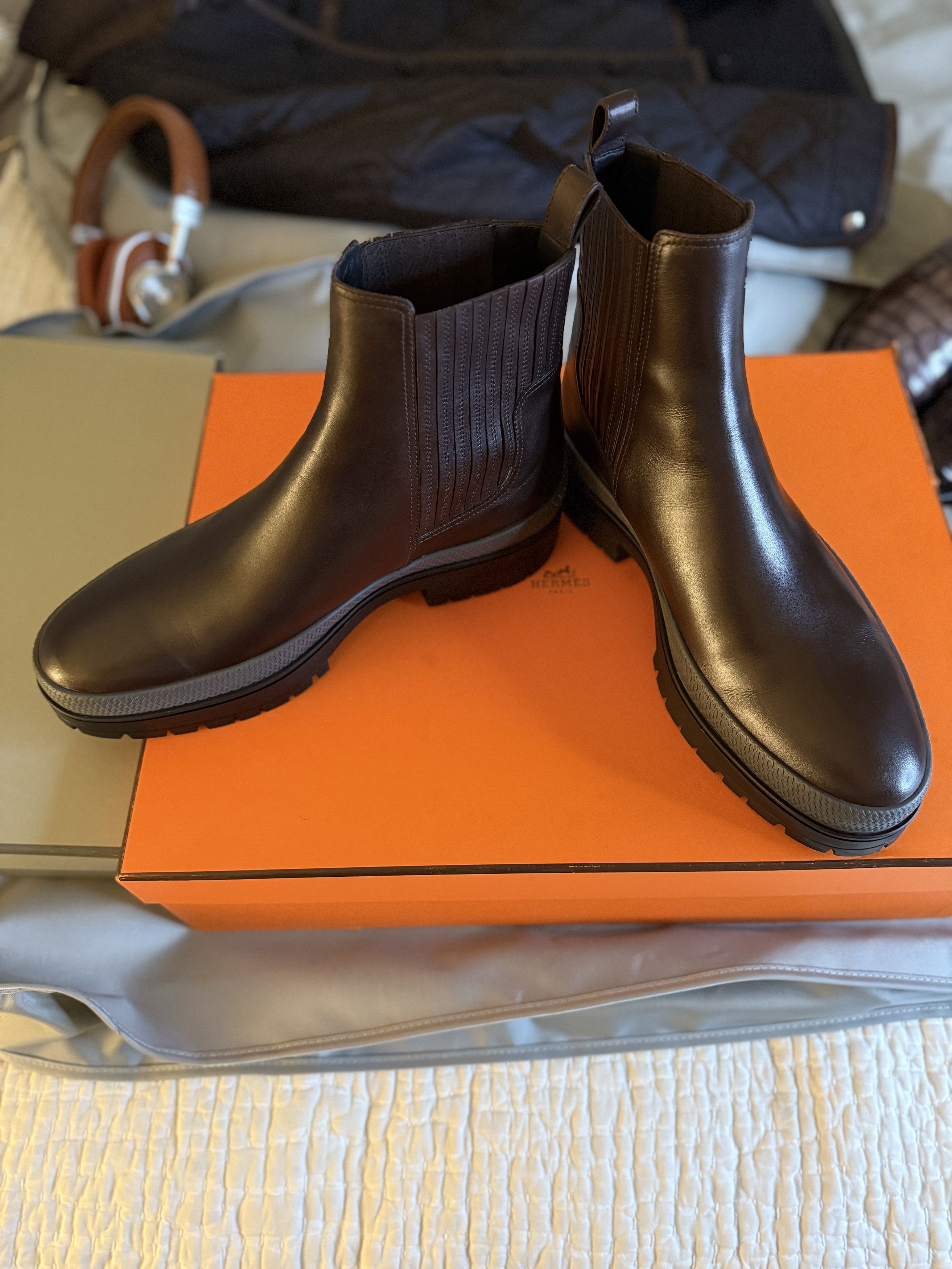 Hermes Ultimate Rare New $1,500 HERMES Ankle Boots Size US 10 / EU 43 - 21 Thumbnail