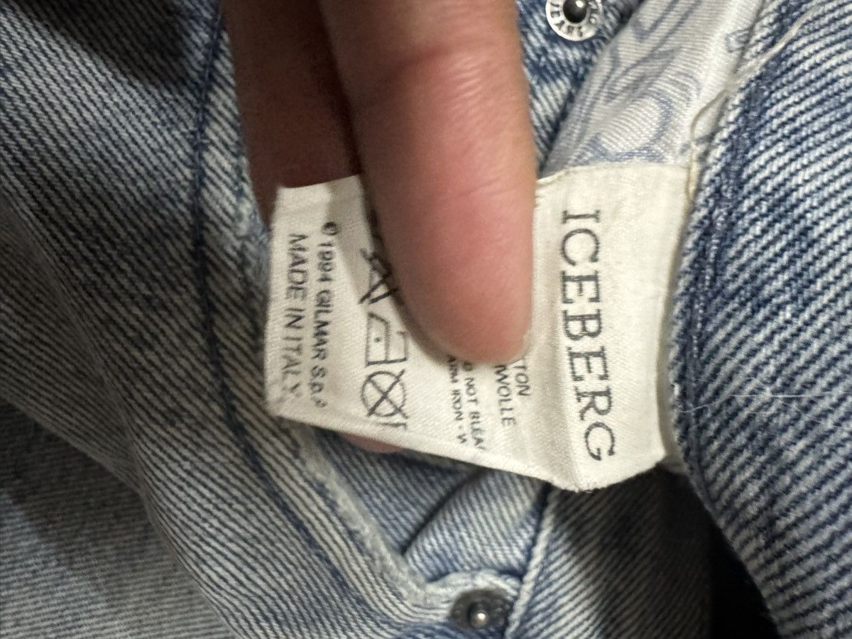 Iceberg 💥BAGGY💥90s WIDE ICEBERG MADE ITALY GRUNGE WASHED JEANS Size US 29 - 14 Thumbnail