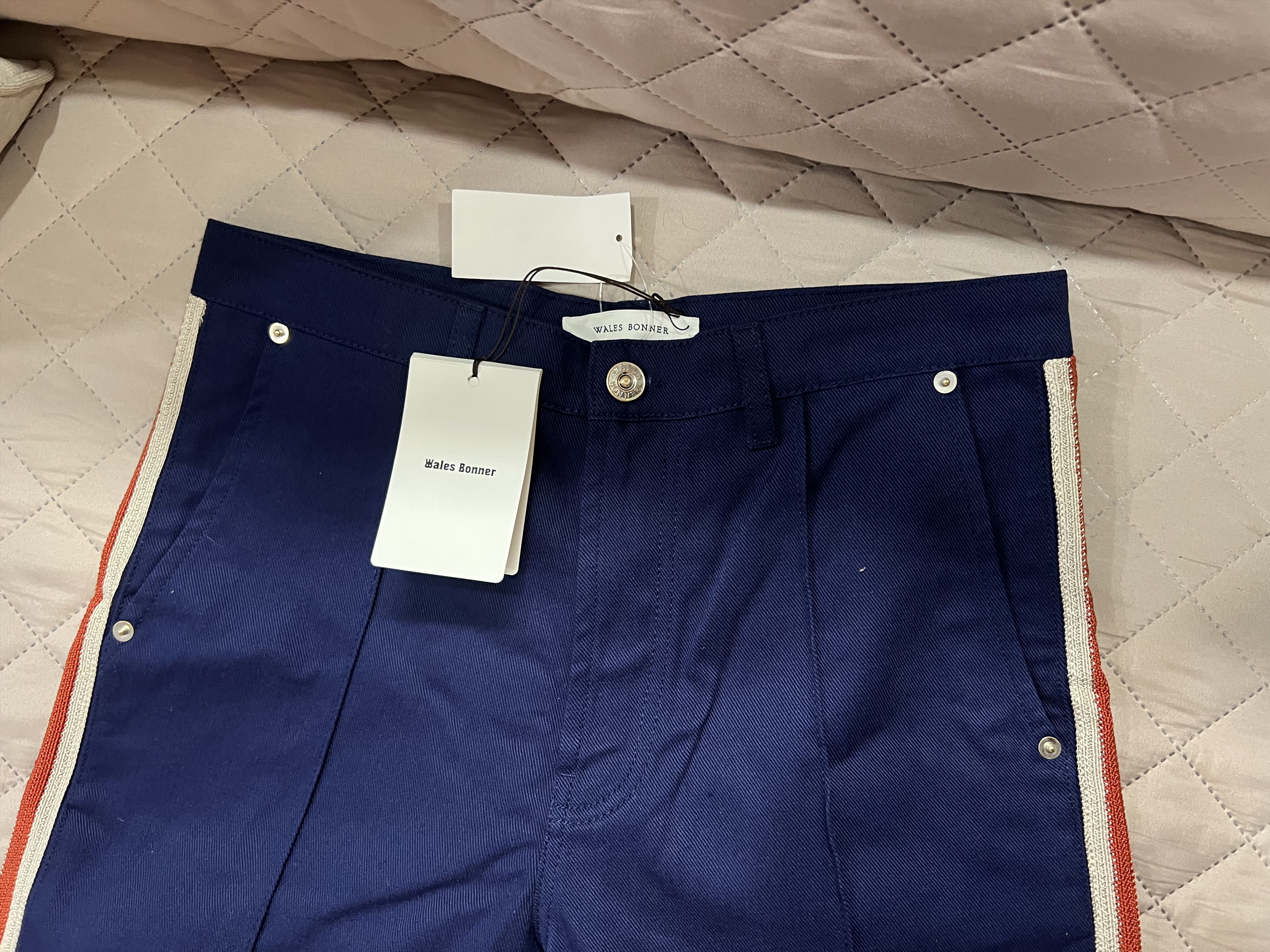 Wales Bonner Wales Bonner Coda Side-Stripe Trousers 44 (28) Navy Size US 44 / EU 60 - 5 Thumbnail