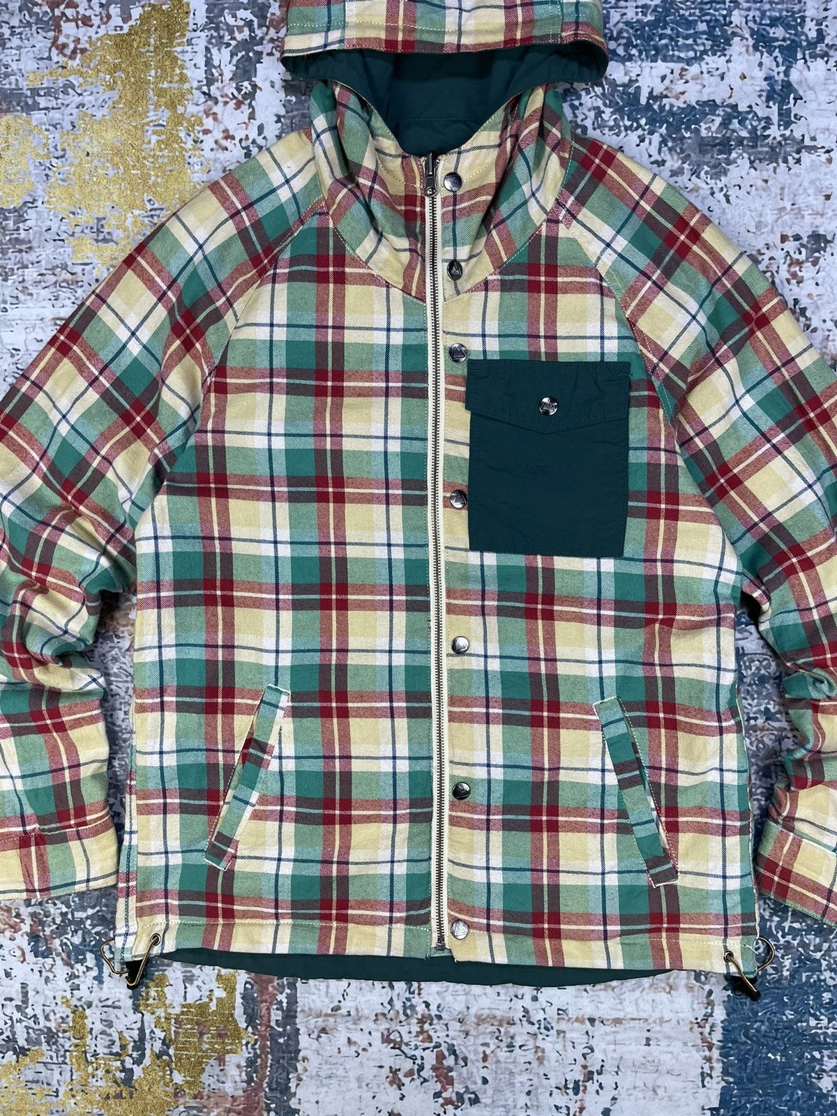 GRN Vtg Grn 60/40 Reversible Nylon/Plaid Checkered Jackets Size US M / EU 48-50 / 2 - 5 Thumbnail