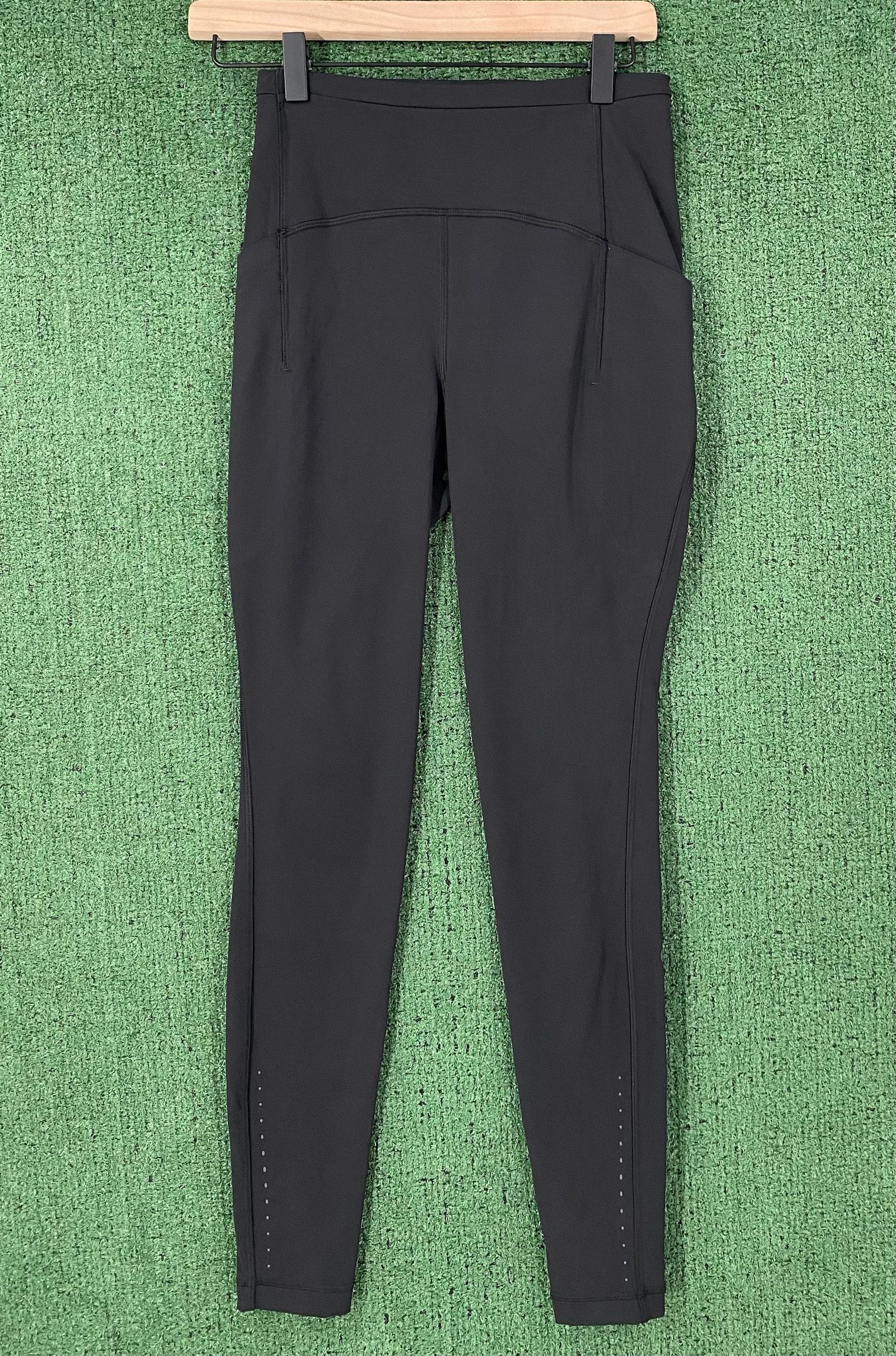Lululemon Lululemon Swift Speed High Rise Black Leggings Womens 4 Size 26" / US 2 / IT 38 - 1 Thumbnail
