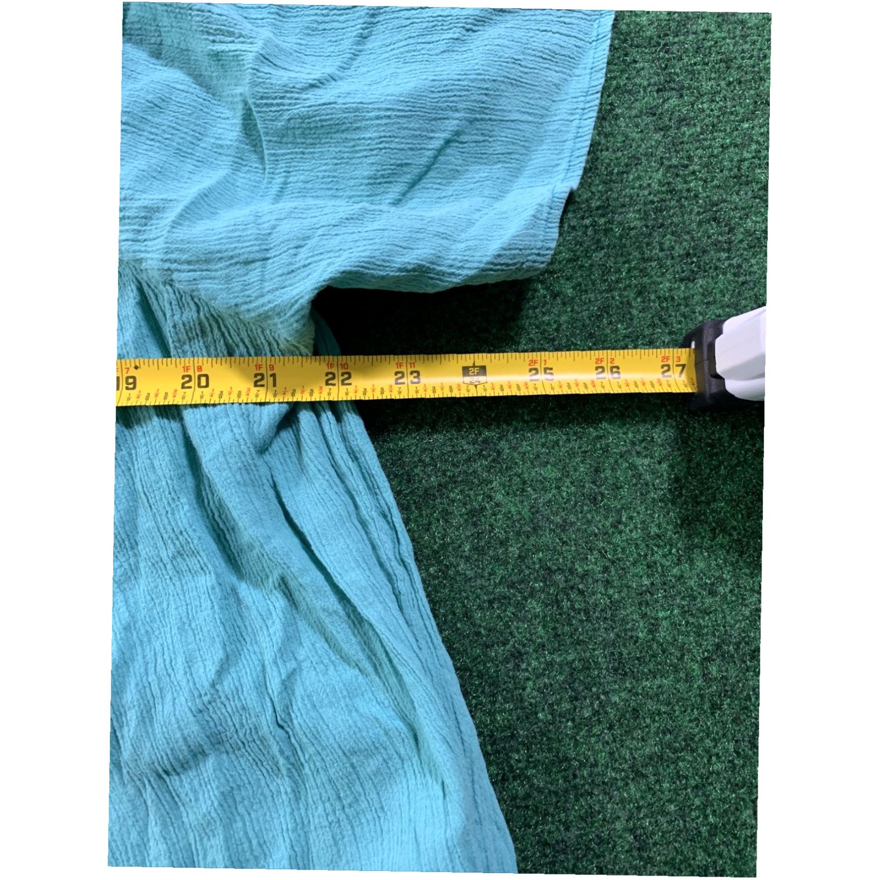 Vintage Unbranded Ocean Blue Multi design Lounge Dress Full MooMoo Size L Pockets Size L / US 10 / IT 46 - 6 Thumbnail