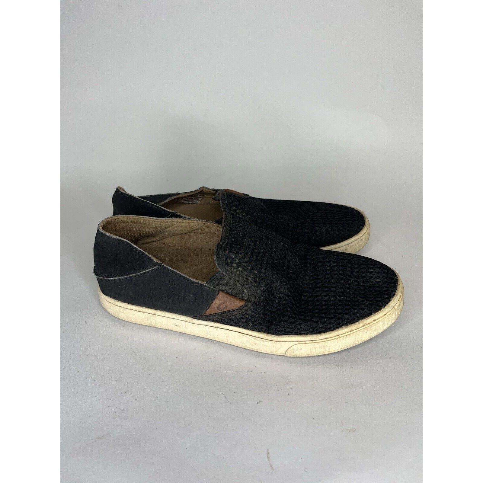 Olukai Olukai Black Mesh Synthetic Slip On Casual Shoes Women Sz 7. Size US 7.5 / IT 37.5 - 12 Thumbnail