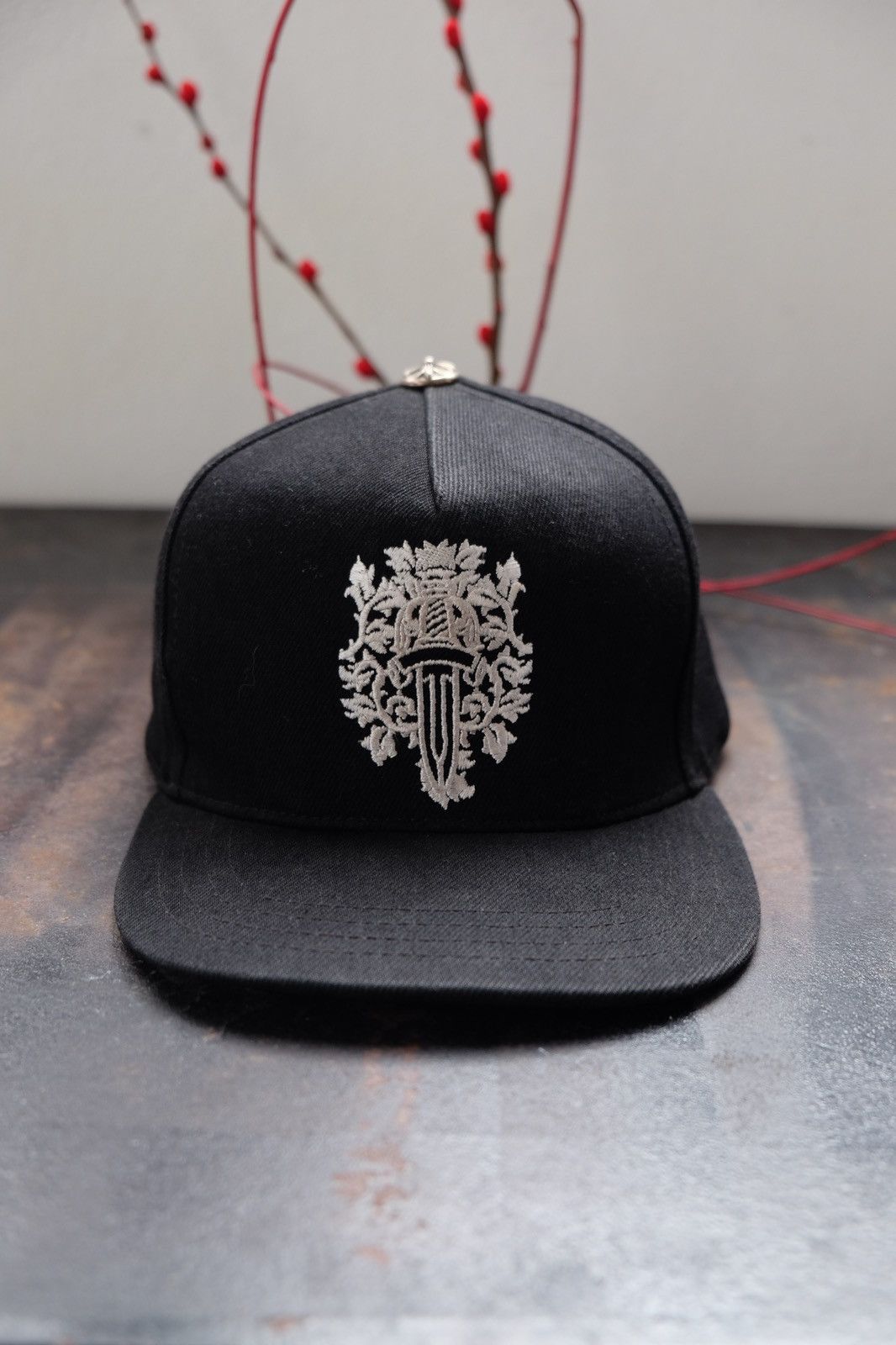 Chrome Hearts Chrome Hearts Dagger Denim Baseball Hat Black Size ONE SIZE - 2 Thumbnail
