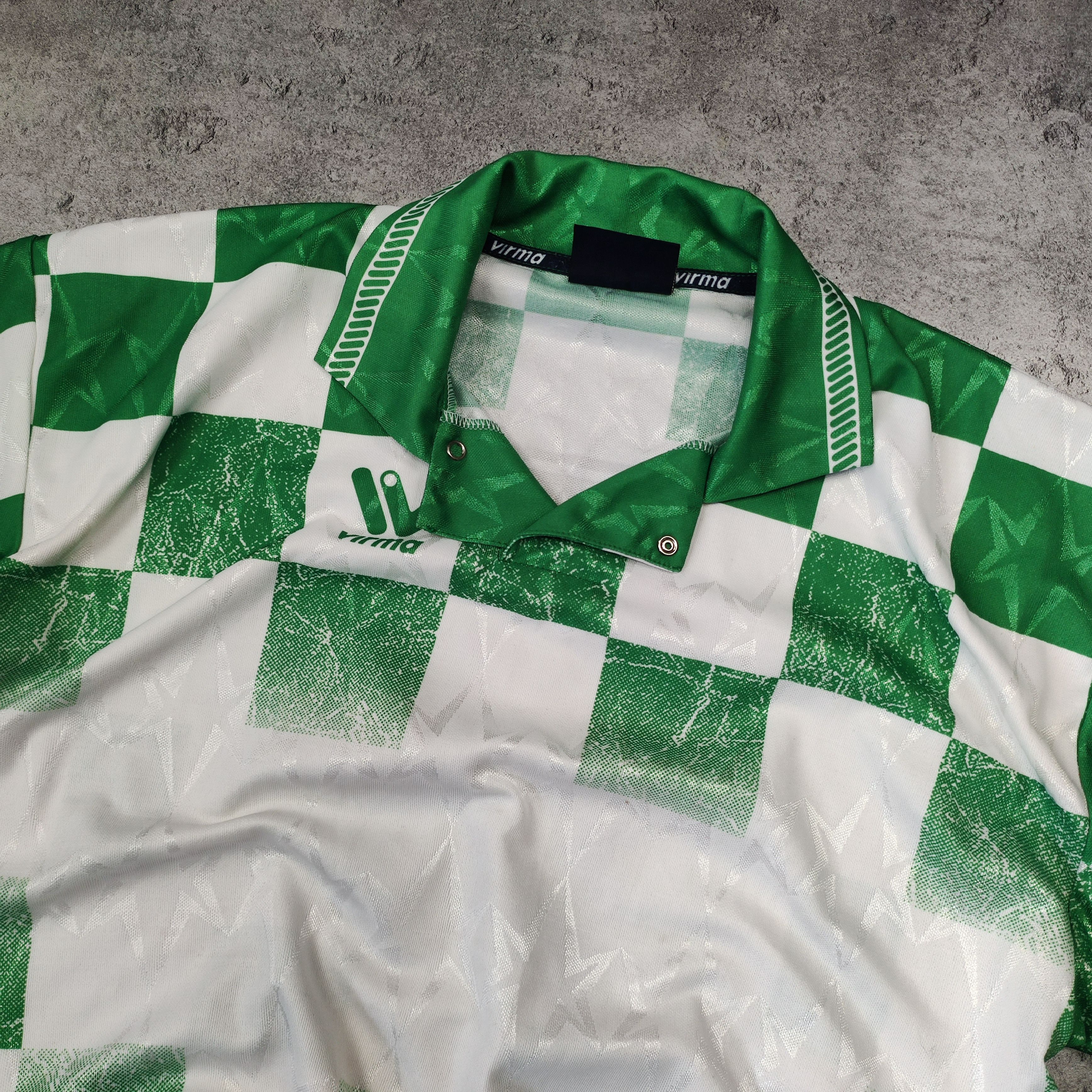 Vintage Vintage RARE 90s Avant Garde Football Longsleeve Jersey Size US XL / EU 56 / 4 - 4 Thumbnail