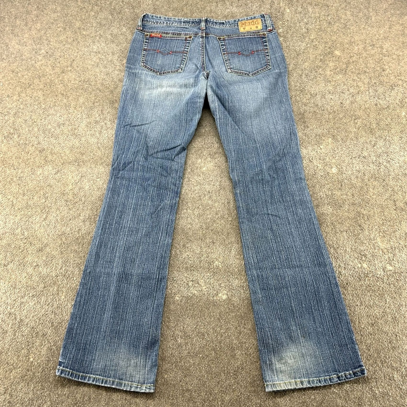 Vintage VINTAGE Mudd Jeans Juniors 7 Blue Bootcut Medium Wash Stretch Low Rise 90s Womens Jeans Size 28" / US 6 / IT 42 - 7 Thumbnail