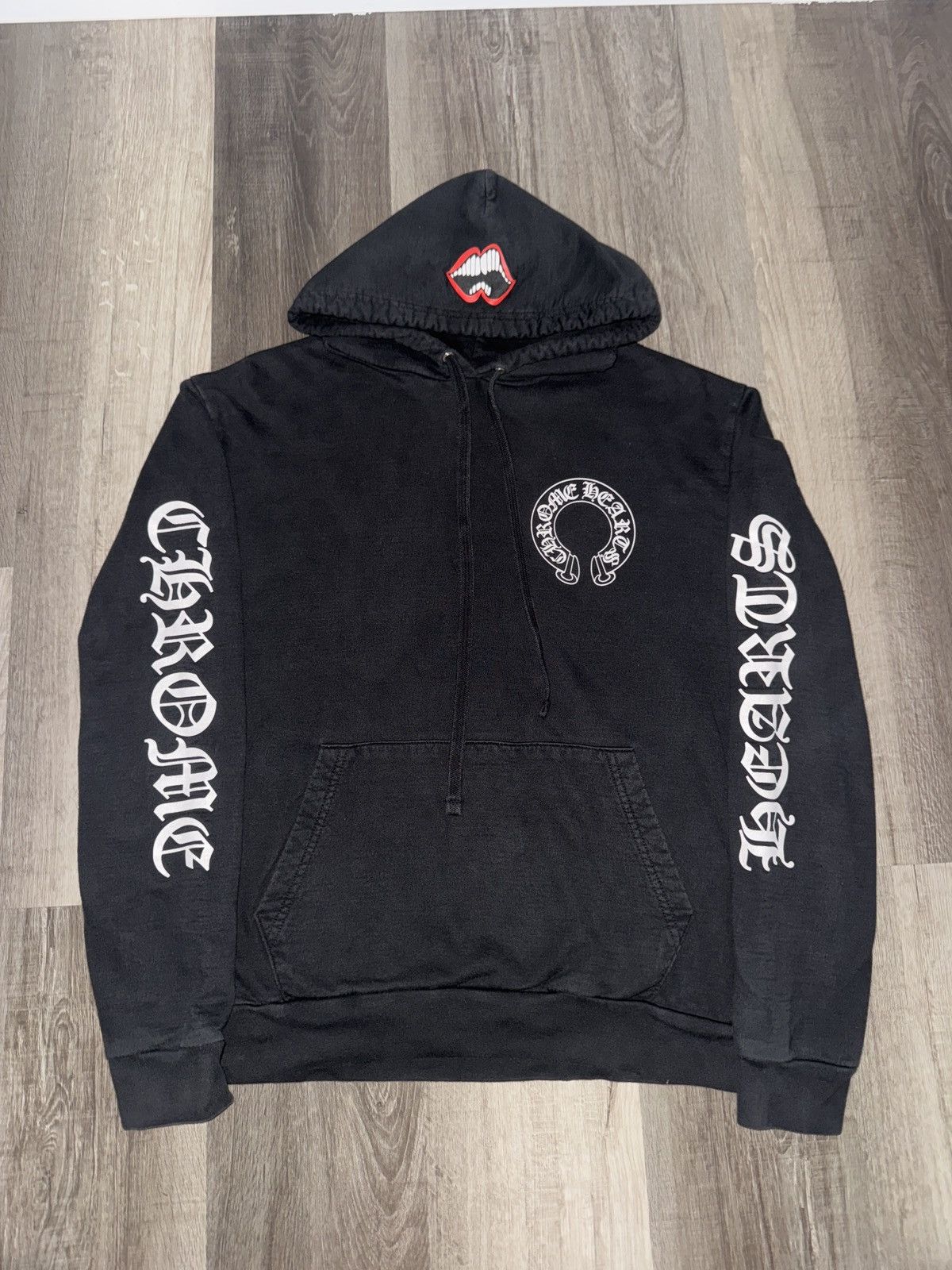 Chrome Hearts Matty Boy Chomper Horseshoe Hoodie Black | Grailed
