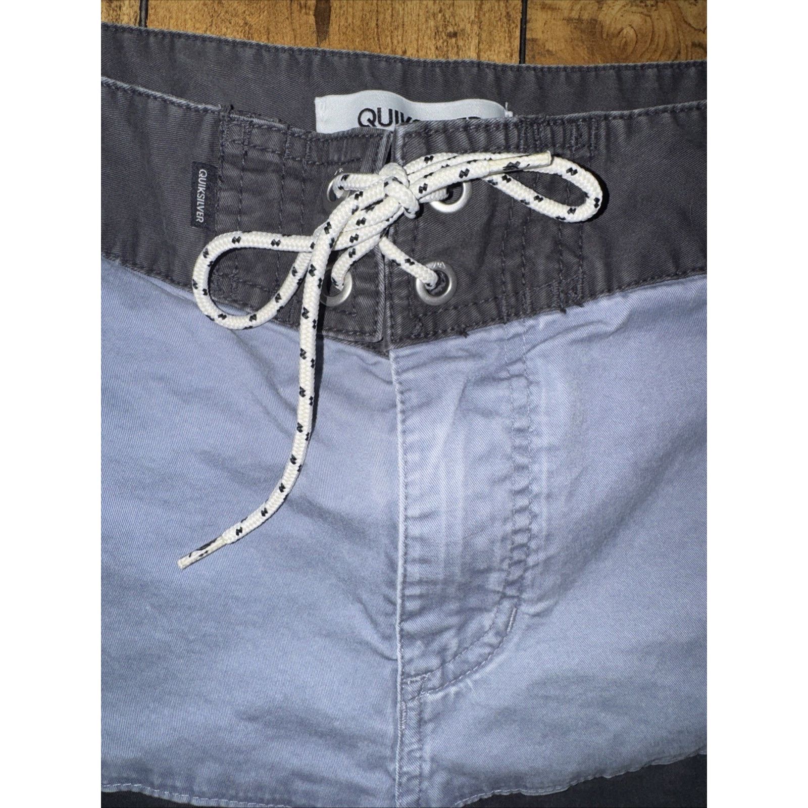 Quiksilver Quicksilver Shots Grey Blue 34x11 Surfing Surfer Y2K Size US 34 / EU 50 - 2 Thumbnail