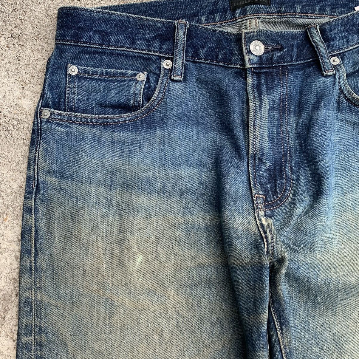 Undercover × Uniqlo Y2K Japanese Kaihara Rusty Mudwash Train Tracks Denim W33 Size US 33 - 5 Thumbnail