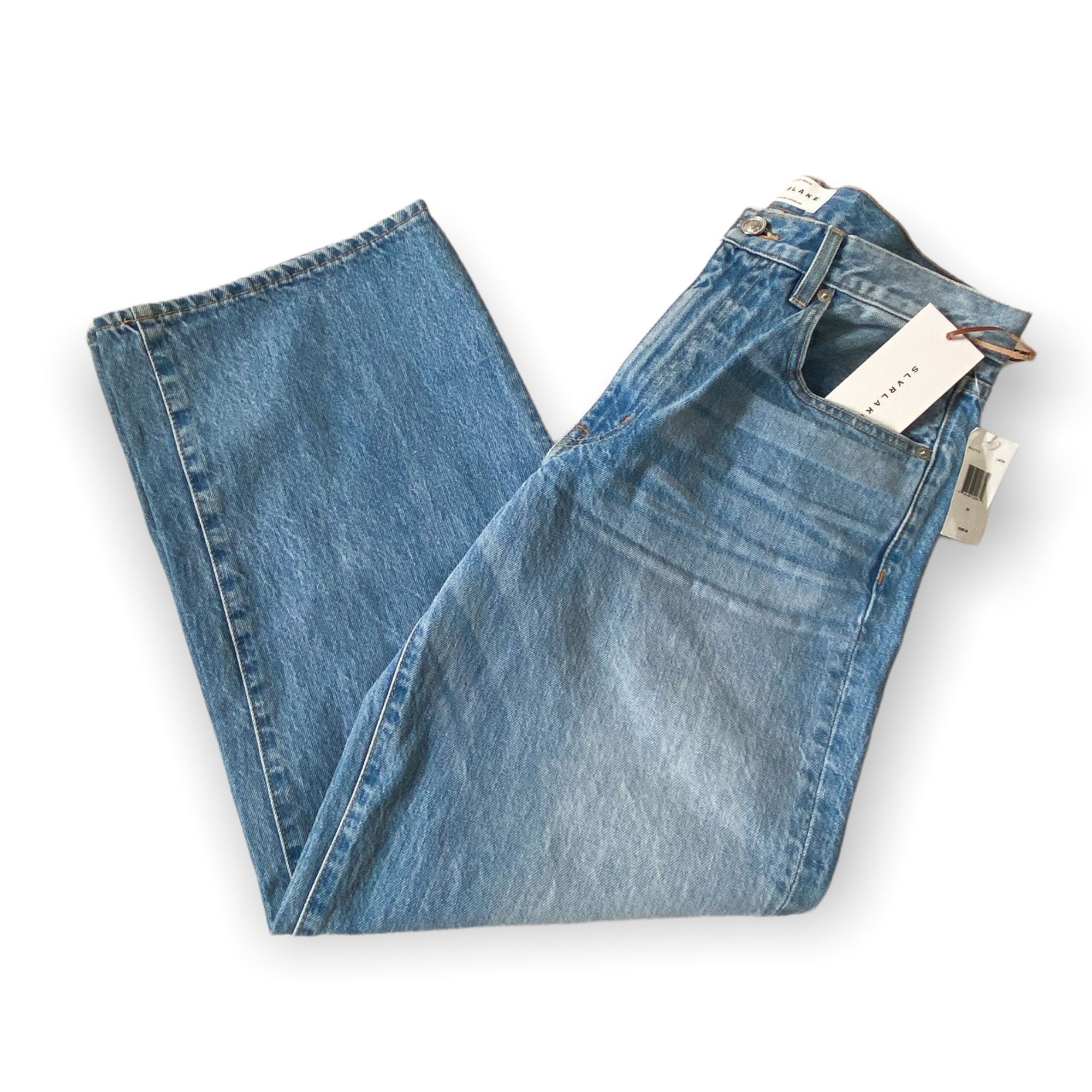 SLVRLAKE NWT SLVRLAKE Madison Wide Leg Cropped Jeans, Size 29 Size 29" - 3 Thumbnail