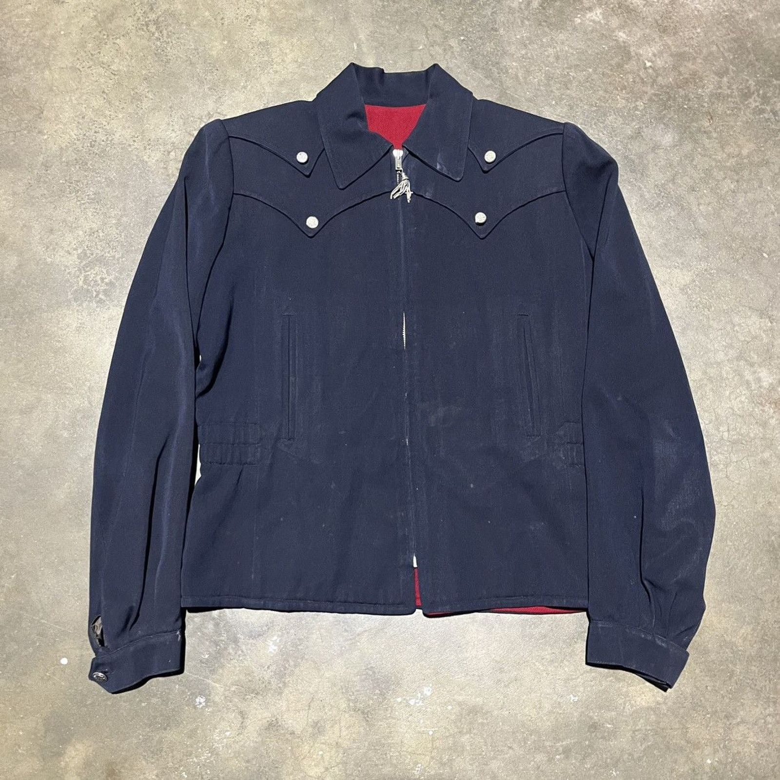 Vintage Vintage 30s Canadian Navy Wool Western Jacket Size M / US 6-8 / IT 42-44 - 1 Thumbnail