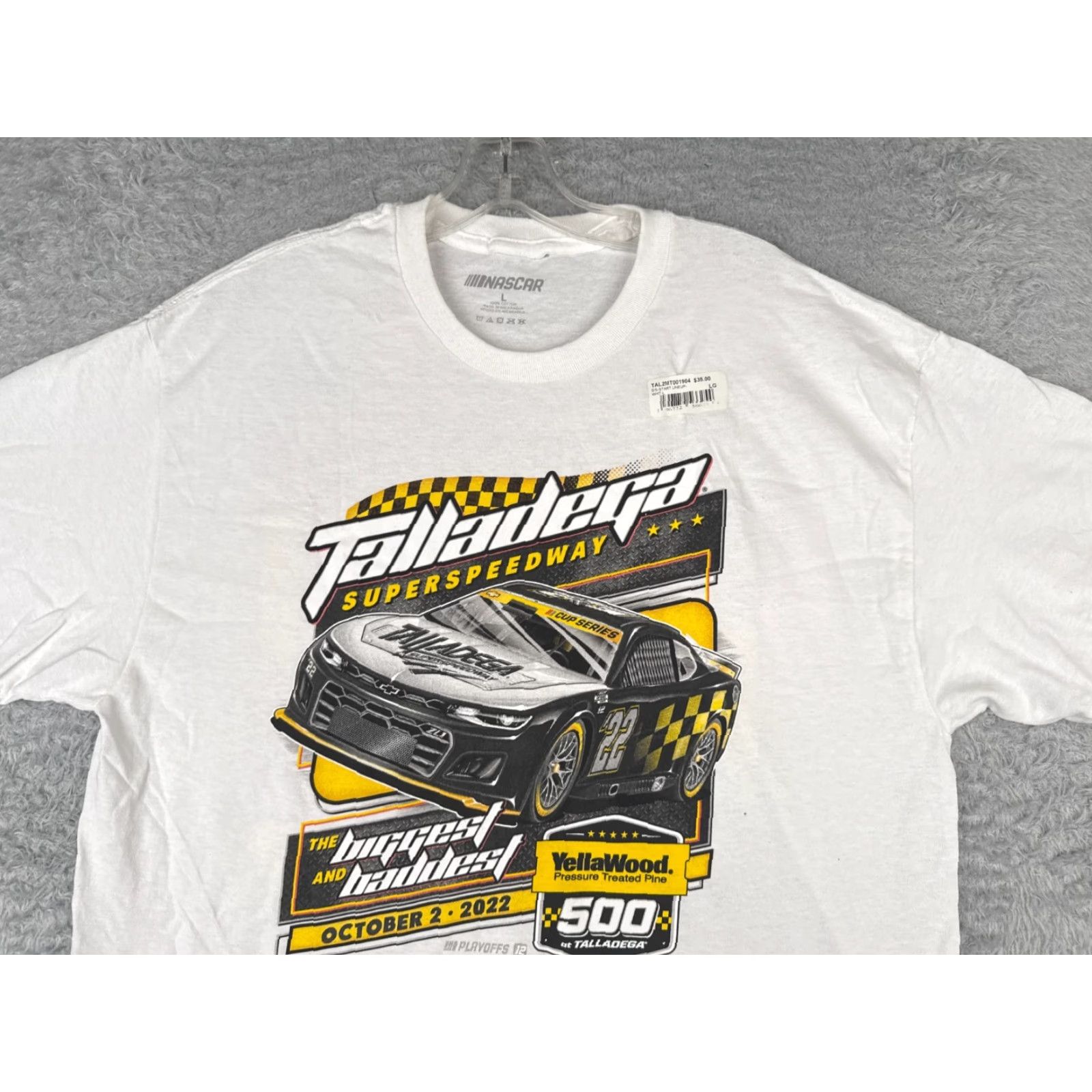 NASCAR Nascar Talladega Shirt Adults XL White Legends Global Merchandise T-Shirt Men Racing Logo 2022 Pole Positions NEW Size US XL / EU 56 / 4 - 4 Thumbnail