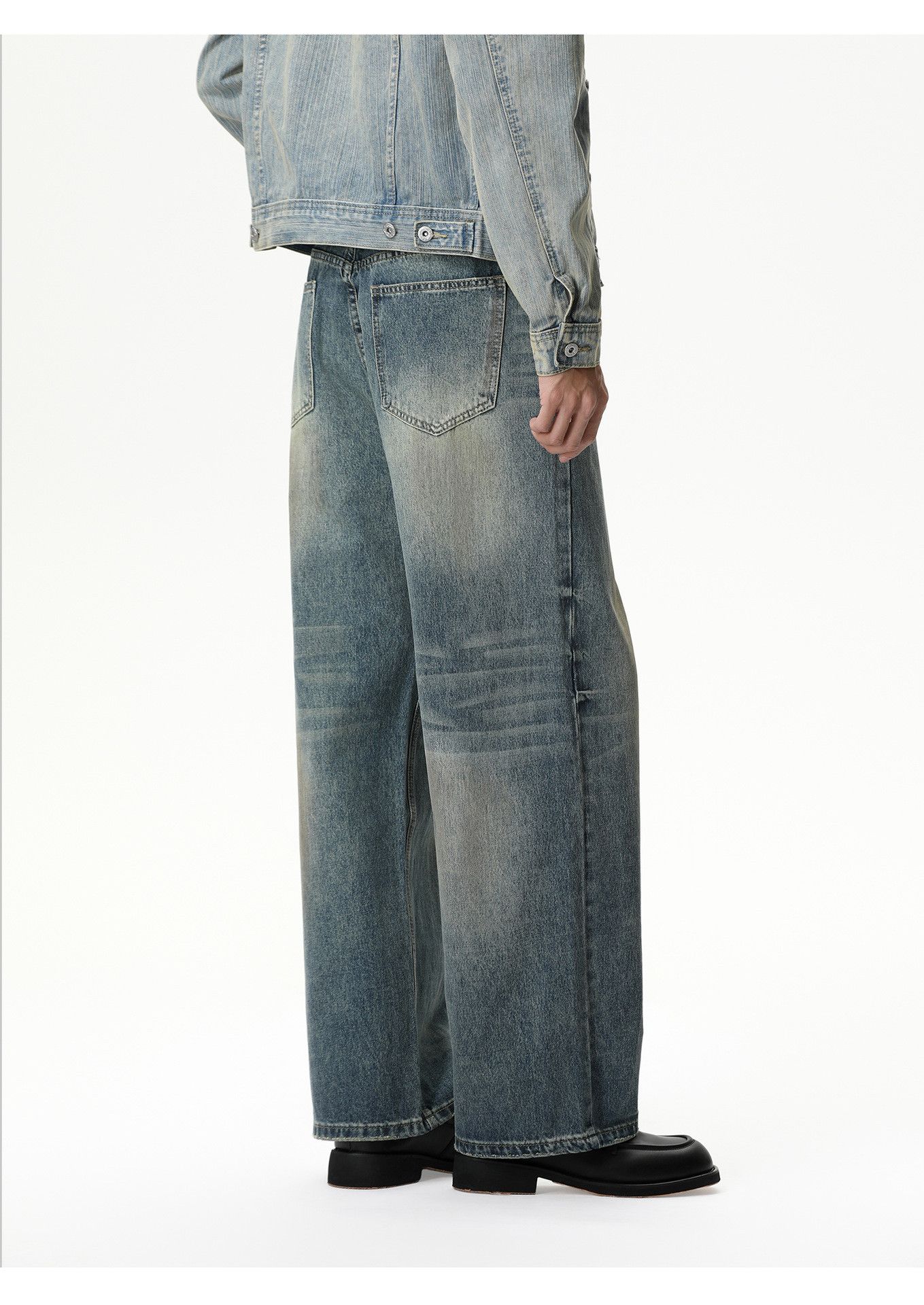 Vintage Men's American high street straight leg loose washed jeans Size US 32 / EU 48 - 4 Thumbnail