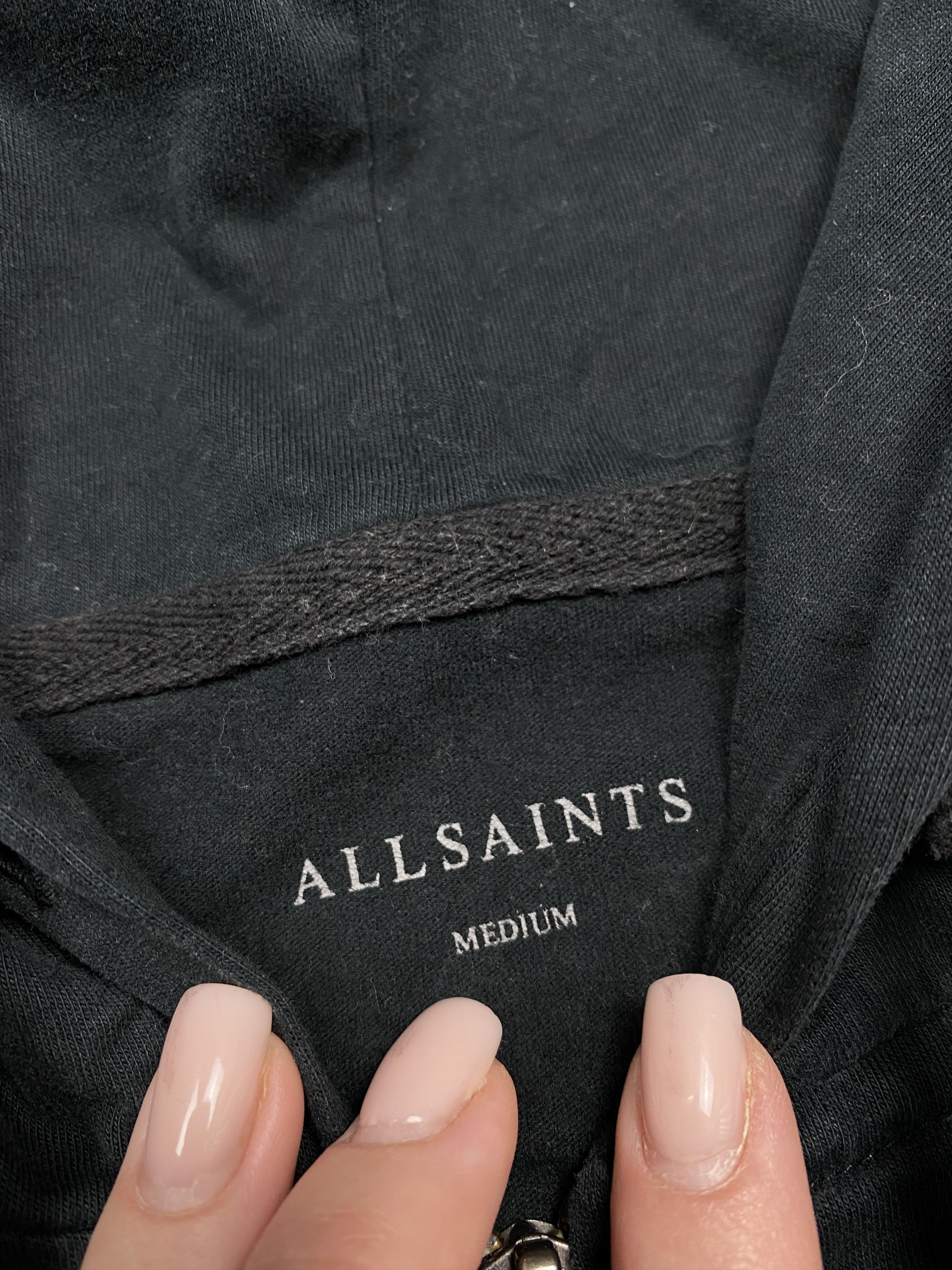 Allsaints Allsaints Vintage Mens Light Brace Zip Hoodie Size US M / EU 48-50 / 2 - 4 Thumbnail