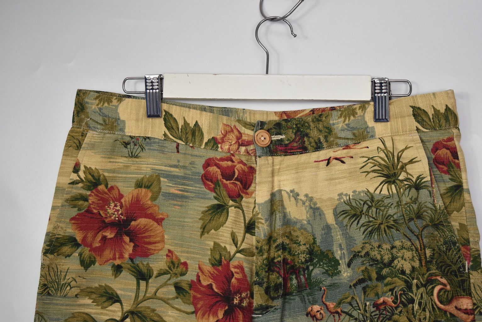 Nepenthes graphic cutoff shorts pants 22365 - 0428 75 Size US 32 / EU 48 - 4 Thumbnail